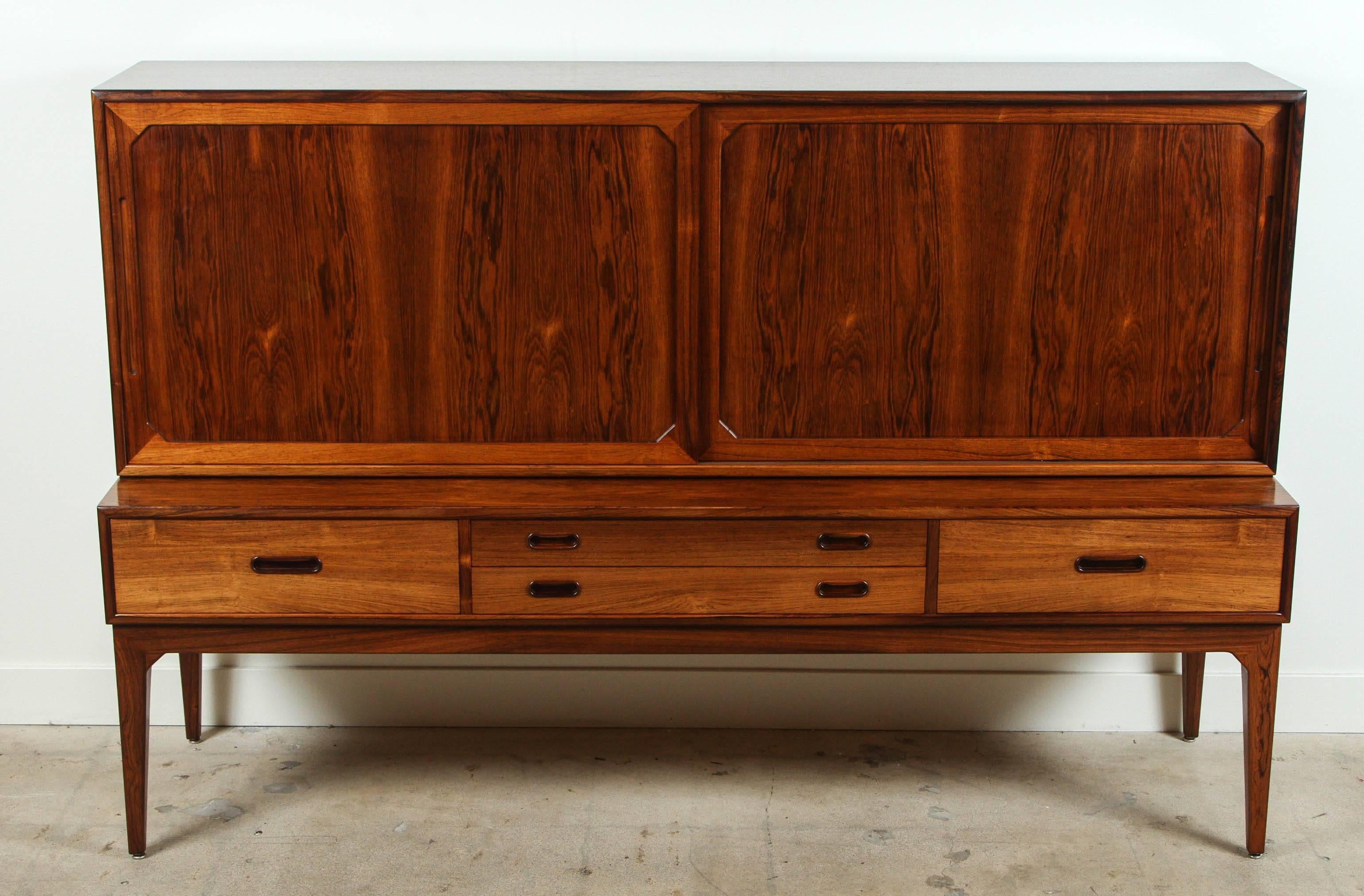 Large Danish rosewood cabinet.