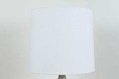 Hand-Carved Stoneware Lamp by Mt. Washington Pottery