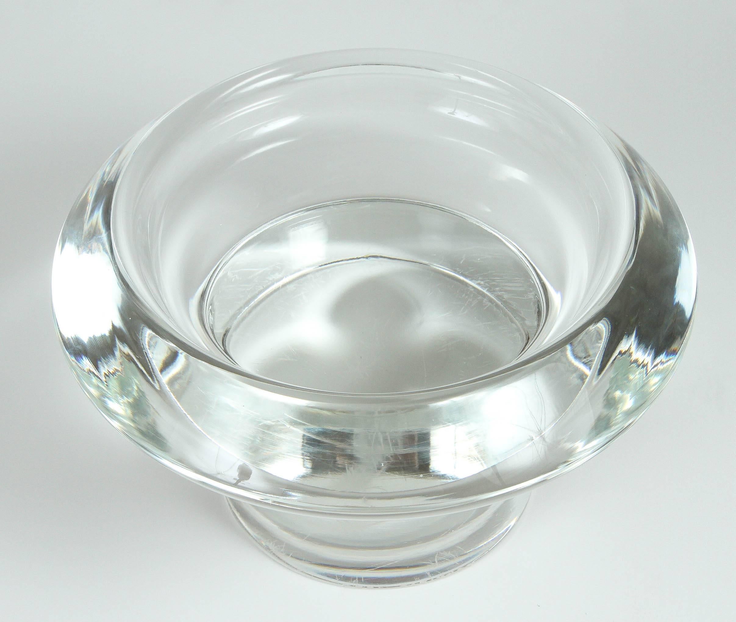 American Karl Springer Glass Bowl