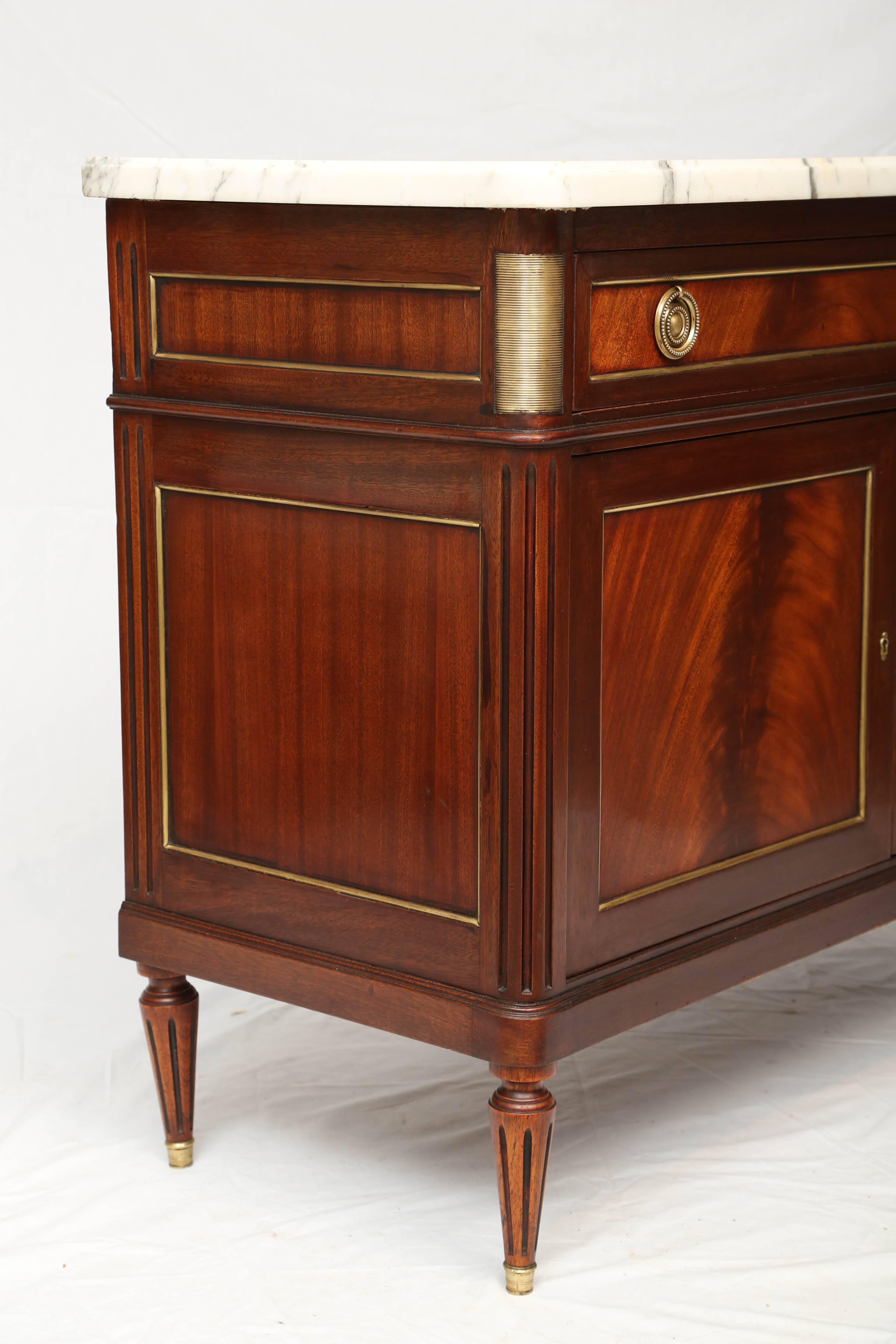 19th Century French Cabinet with Marble Top 4