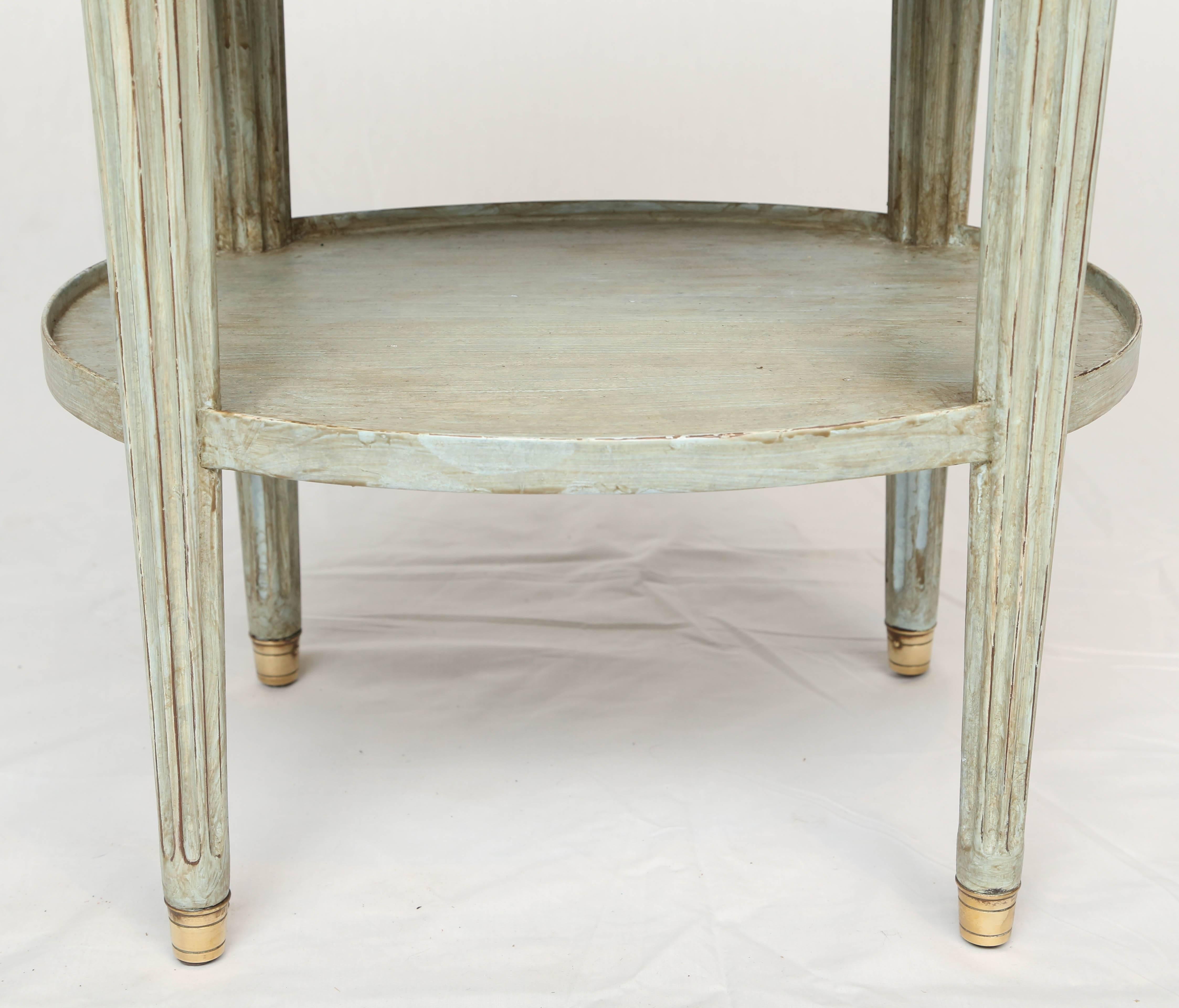 Oval French Commode with Mirrored Top For Sale 1