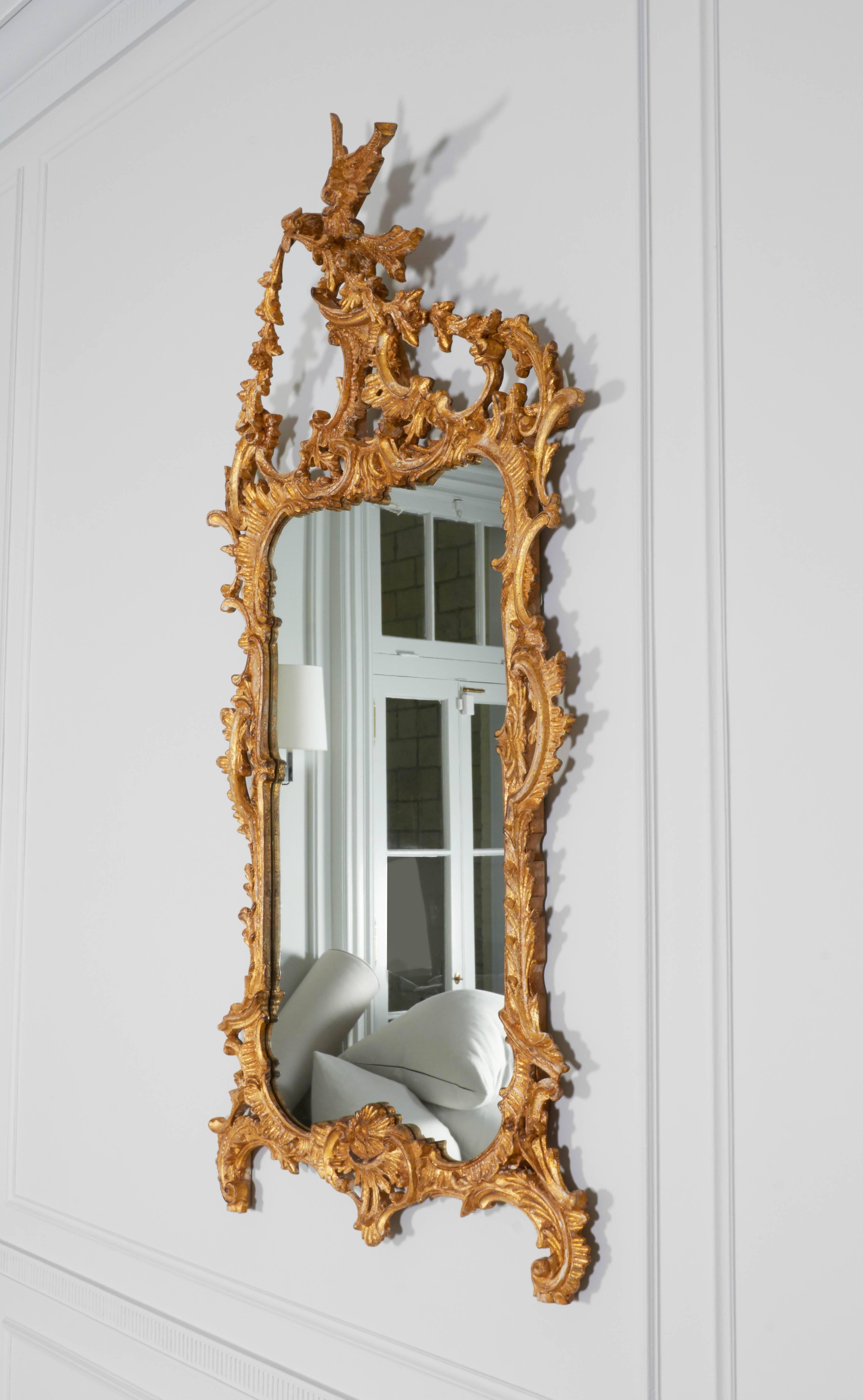 20th Century Gilt Rococo Mirror For Sale