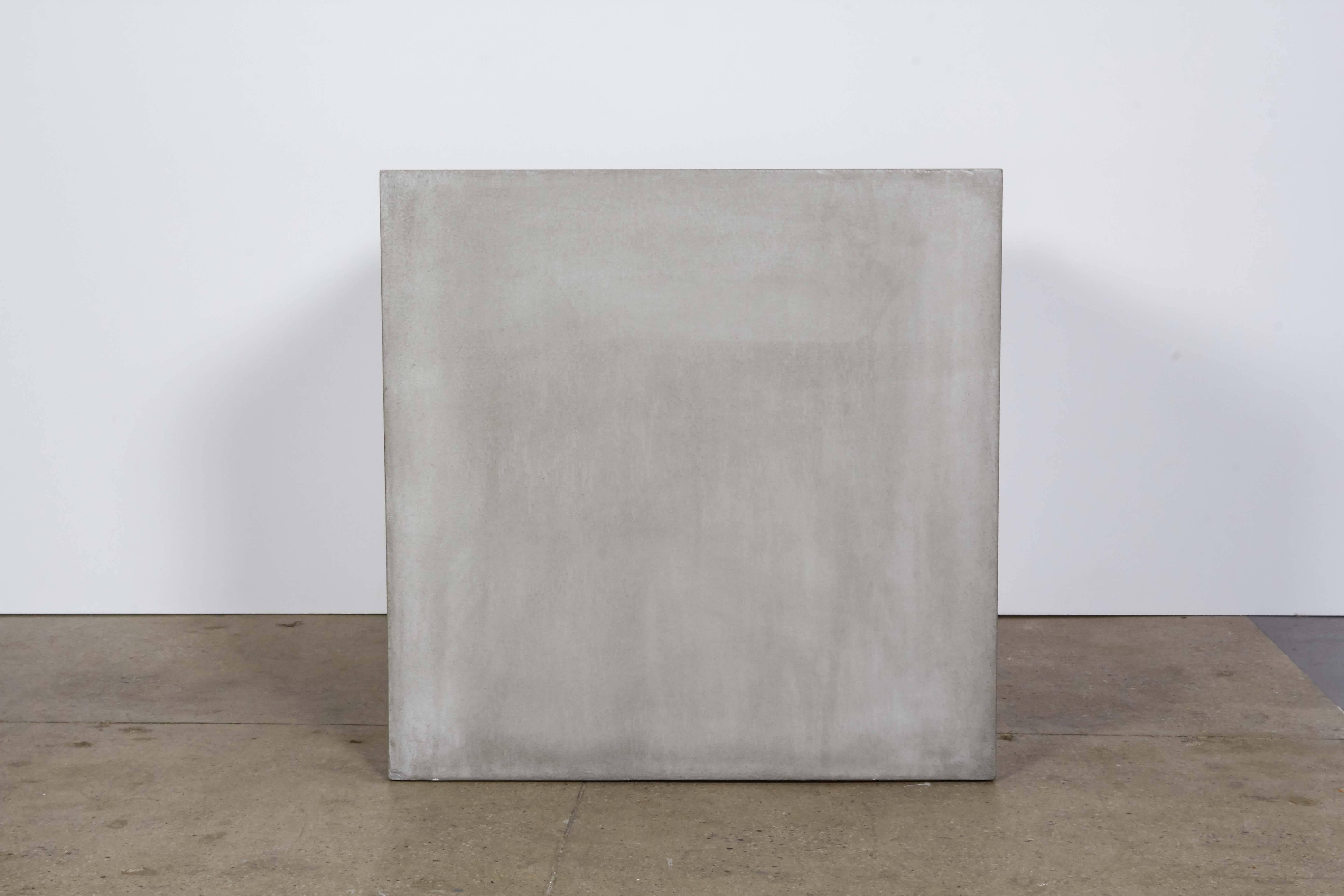 American Concrete Block Cocktail Table For Sale