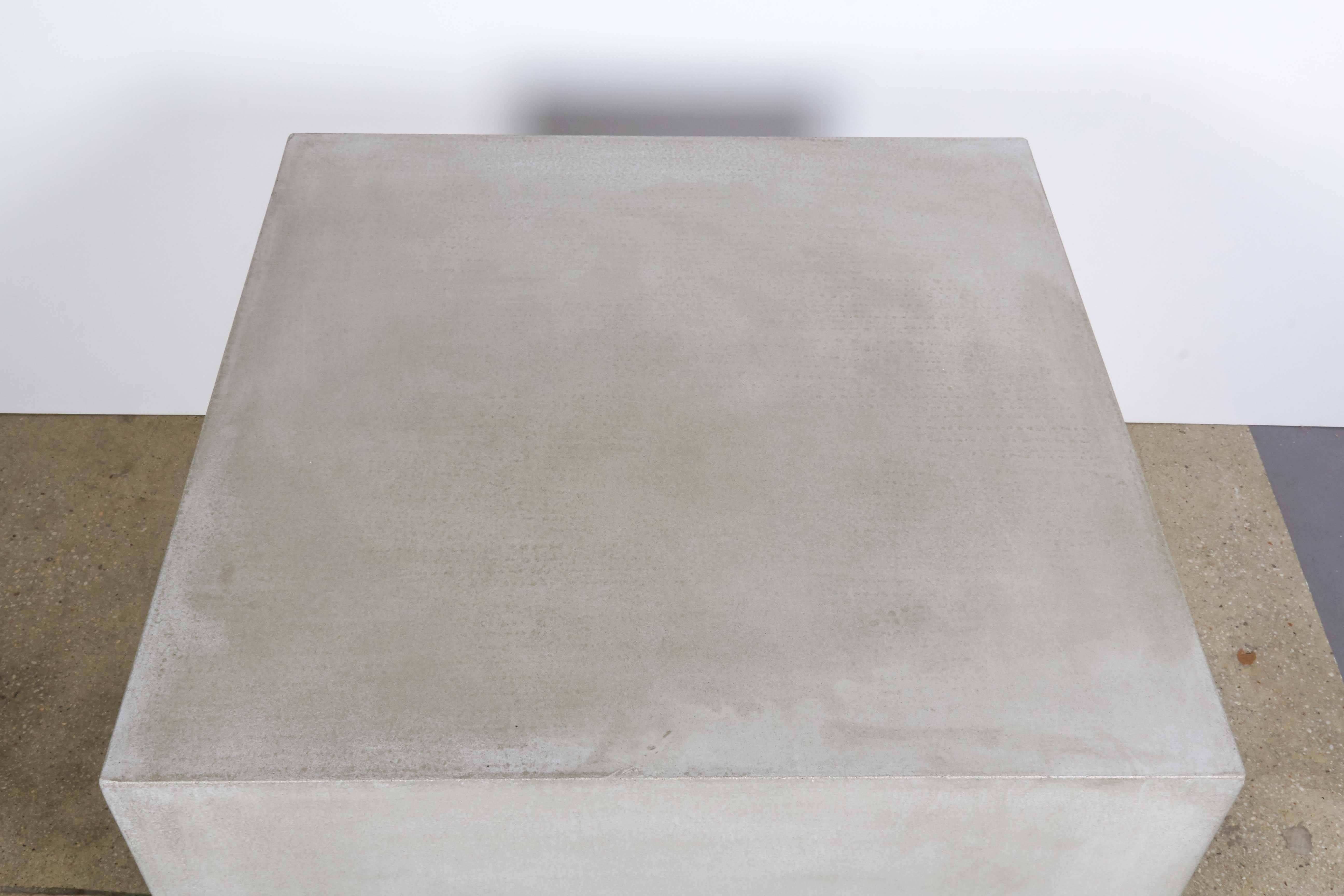 Concrete Block Cocktail Table In Excellent Condition For Sale In New York, NY