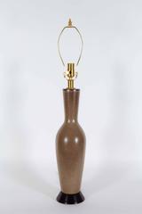 Italian Tan/Brown Speckled Glazed Lamps