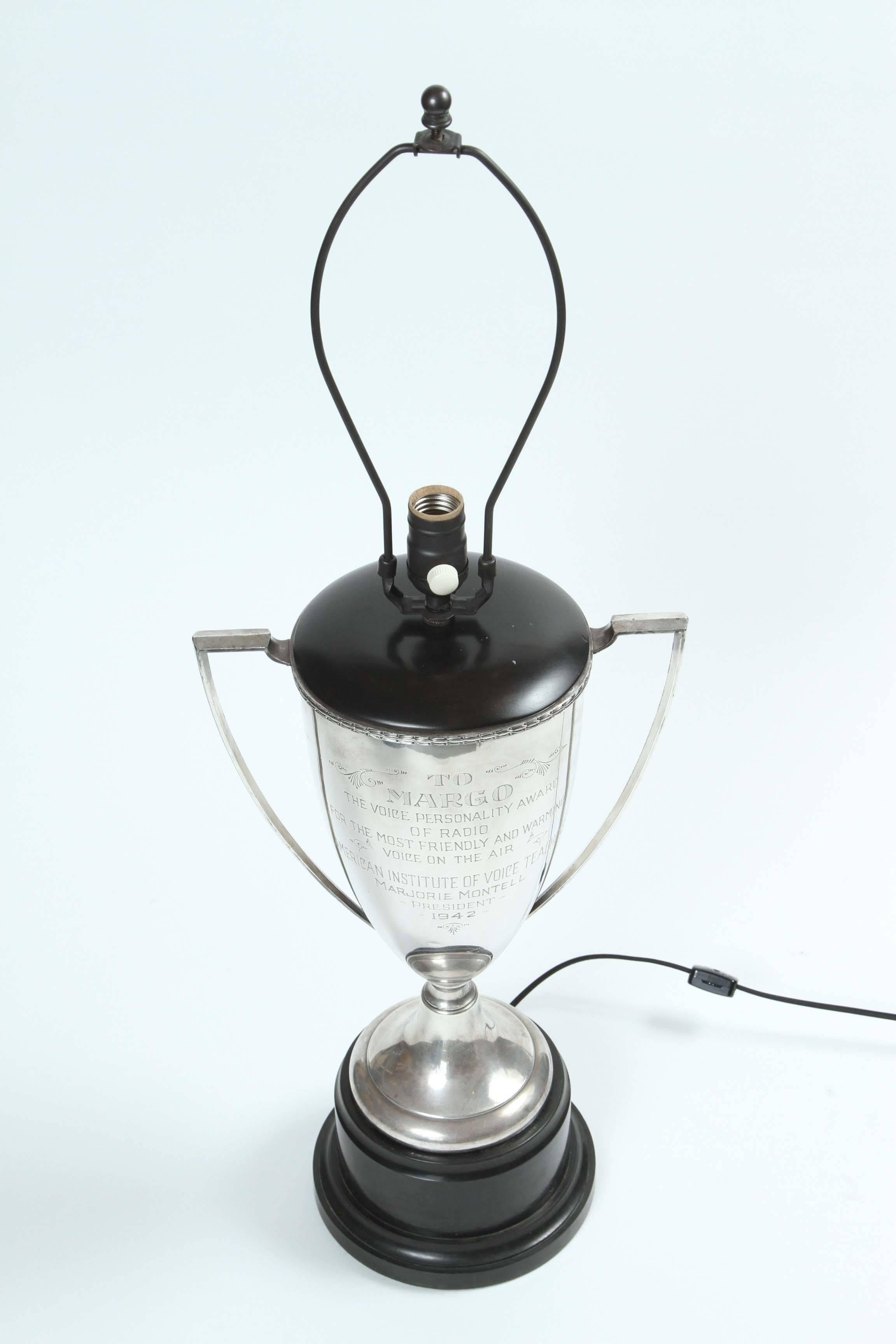 Engraved Trophy Lamp 1
