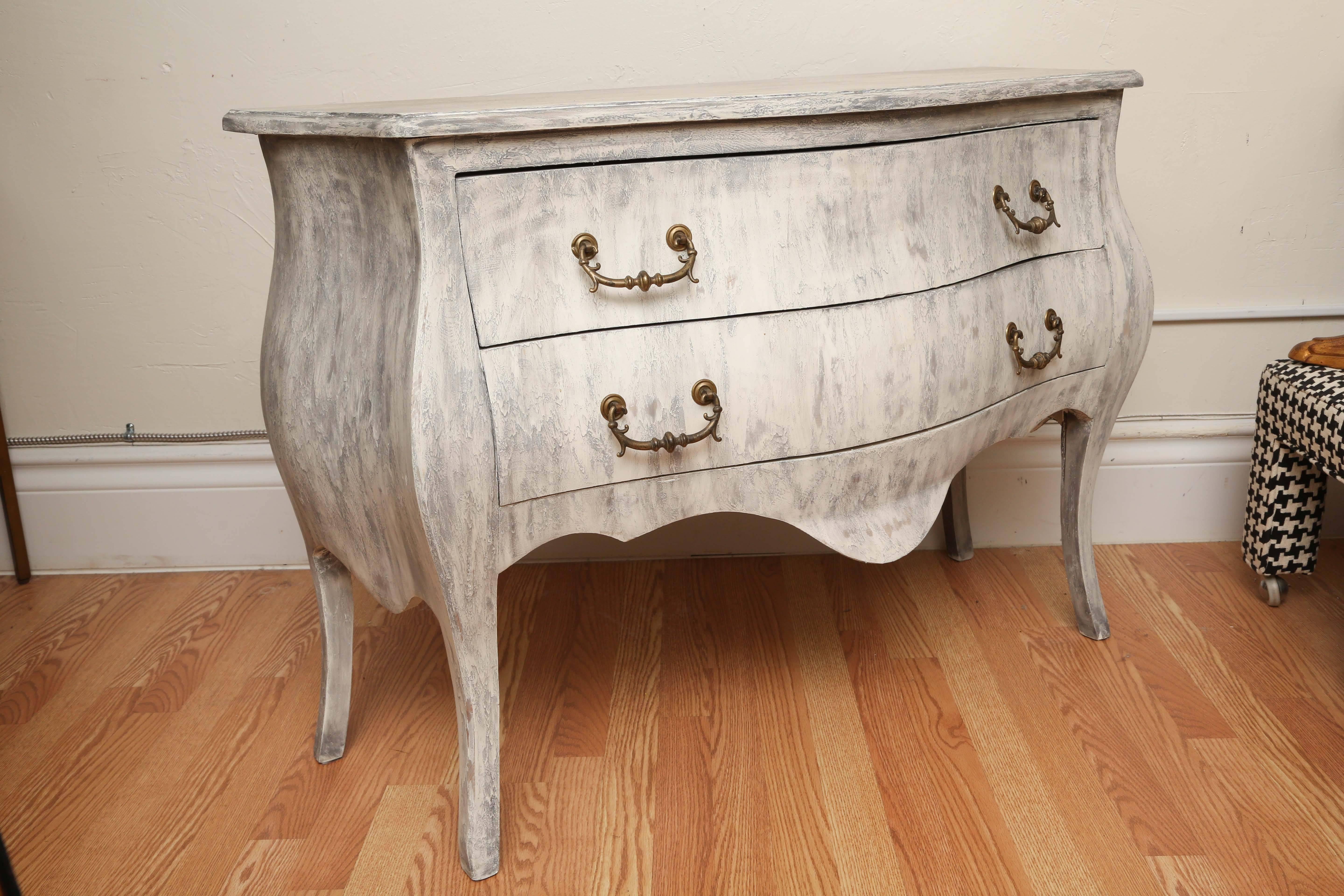 19th Century Two-Drawer Painted Cammode 2