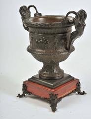 Classical Bronze Urn, 19th Century
