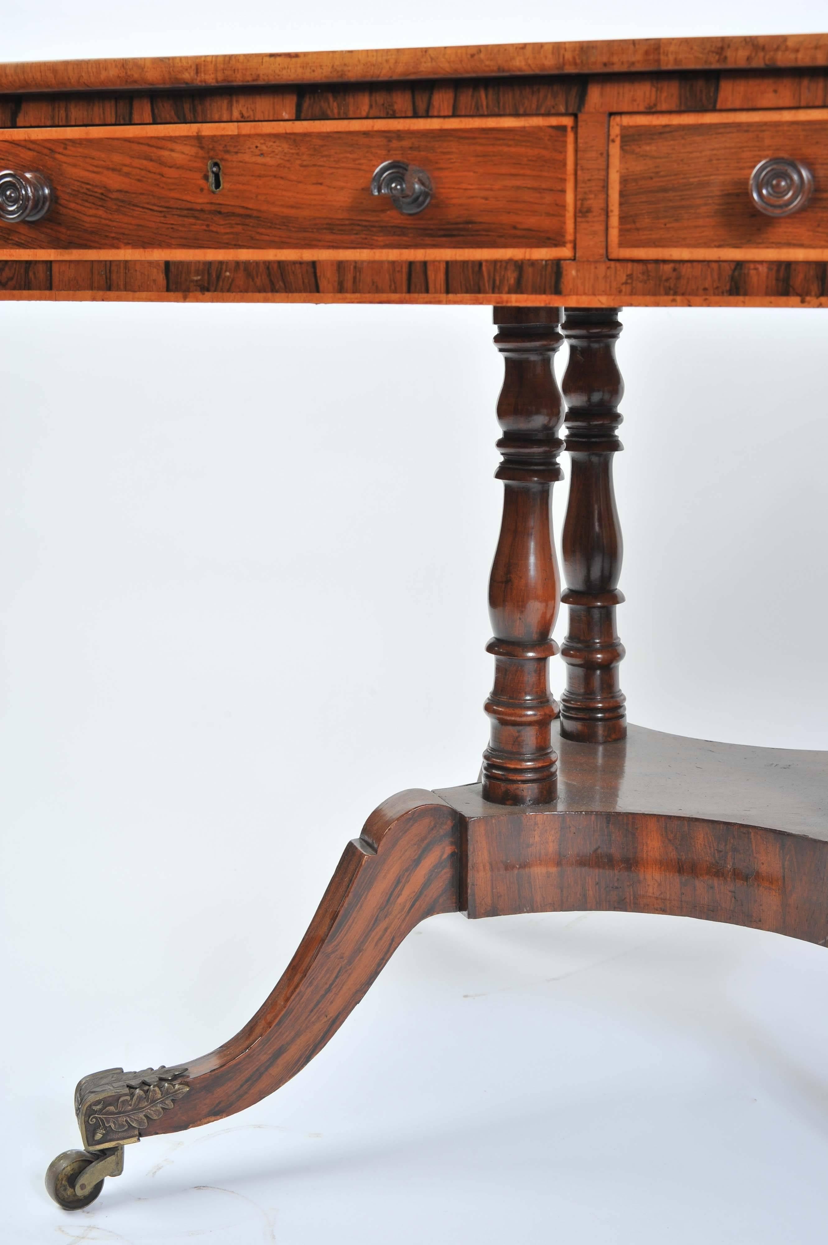 Pair of Regency Sofa Tables For Sale 1