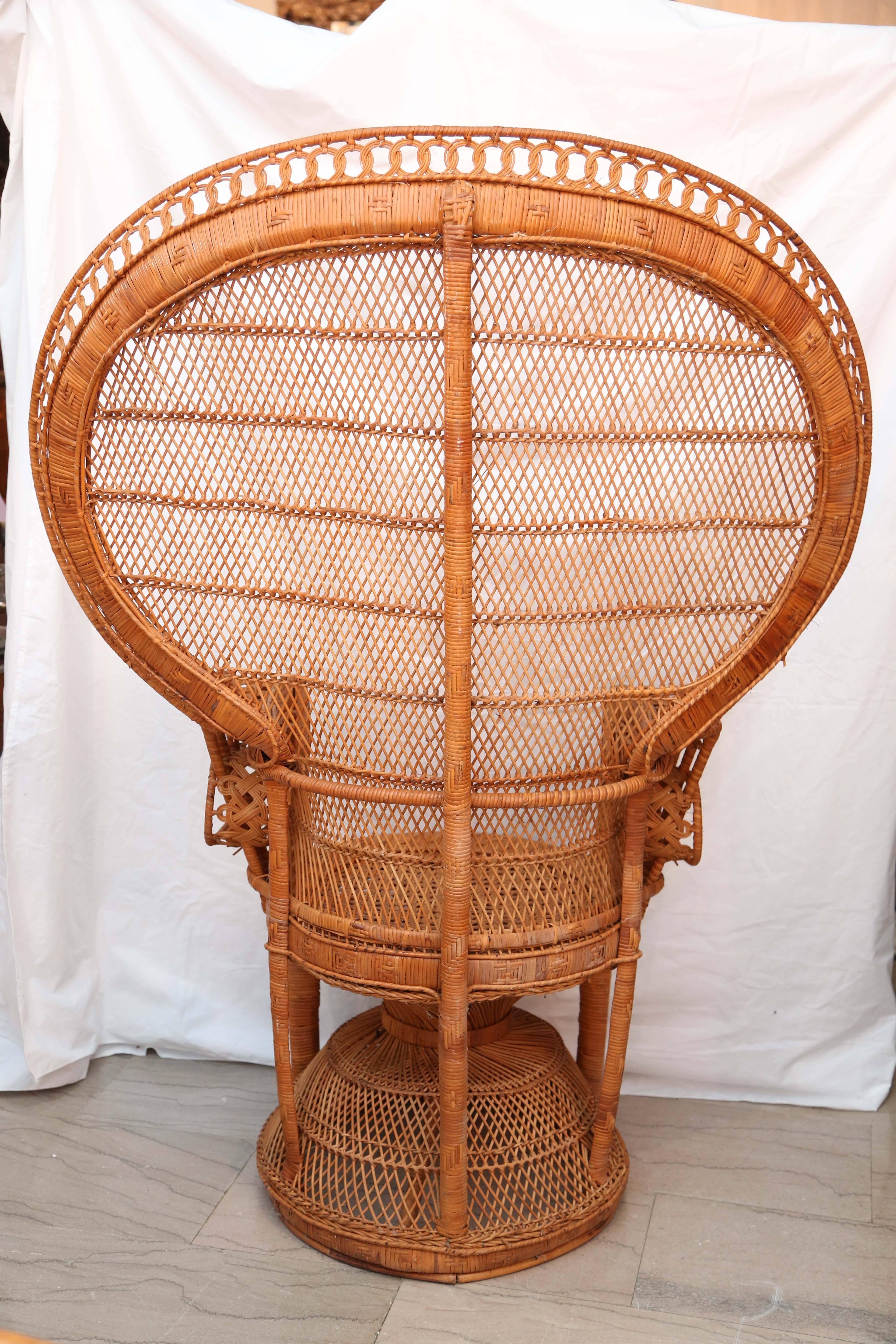 wicker peacock chairs