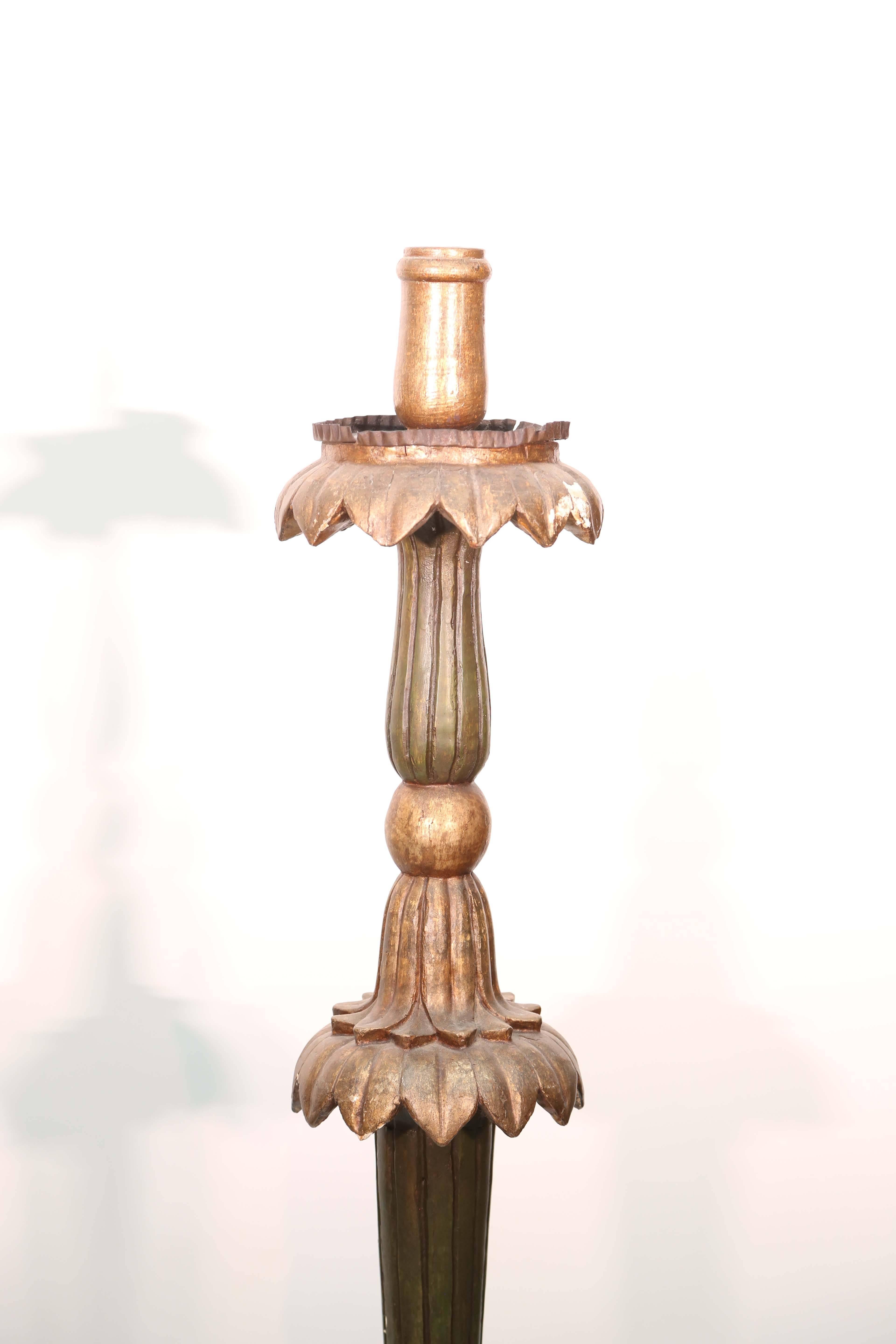 Pair of 19th Century Italian Candle Stands 1