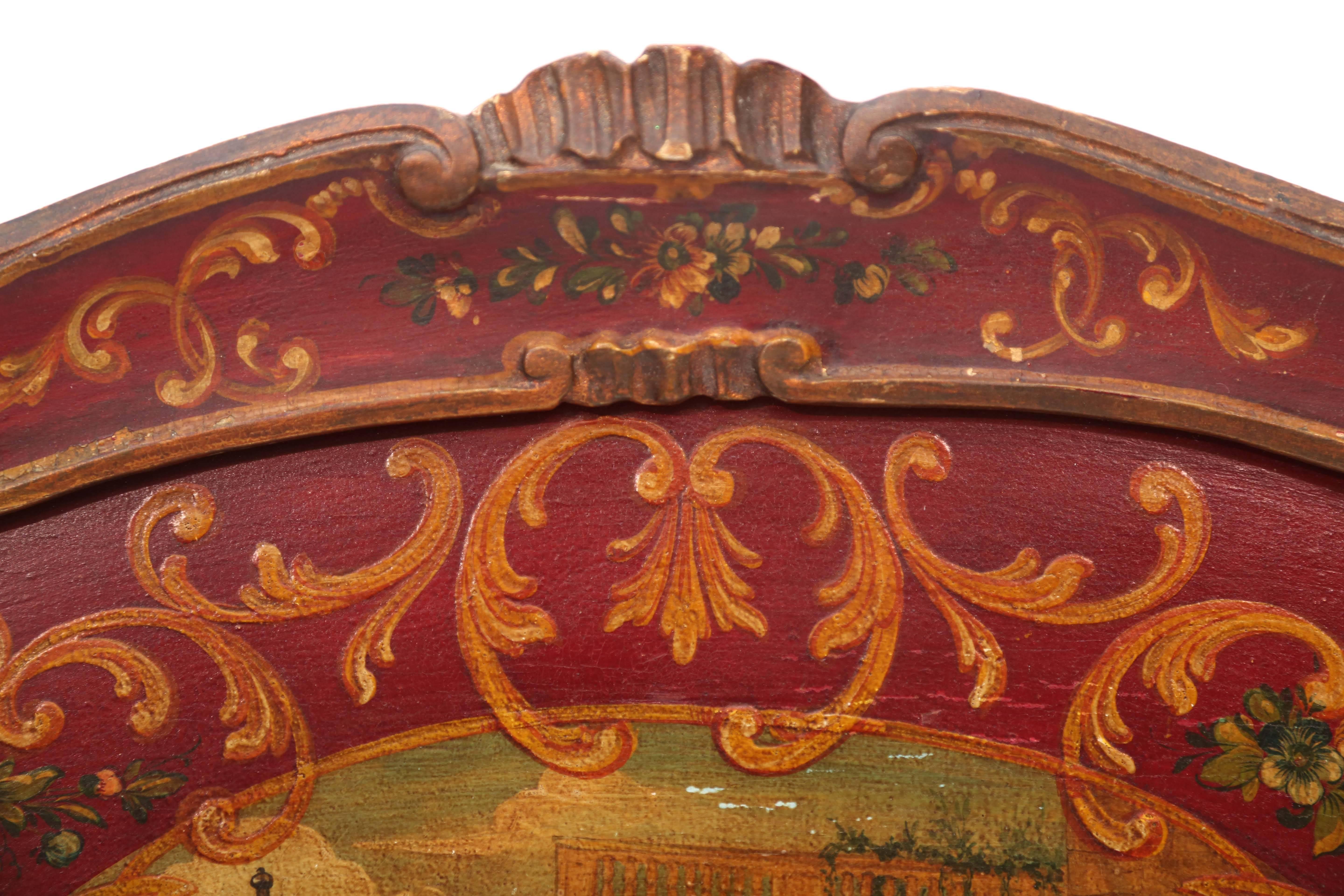 19th Century Hand-Painted Italian Tray 3