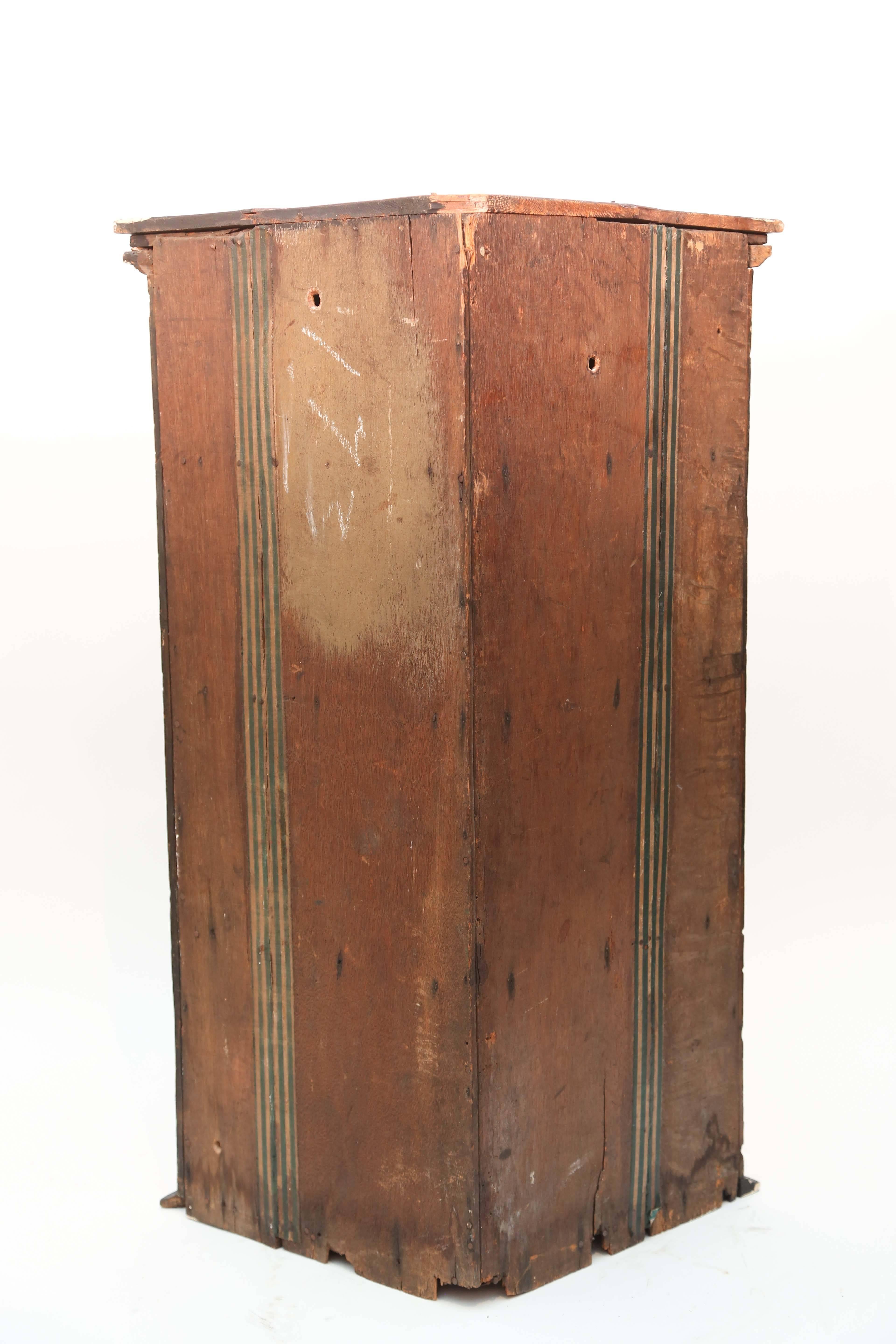 English 18th Century Chinoiserie Wall Mount Cupboard