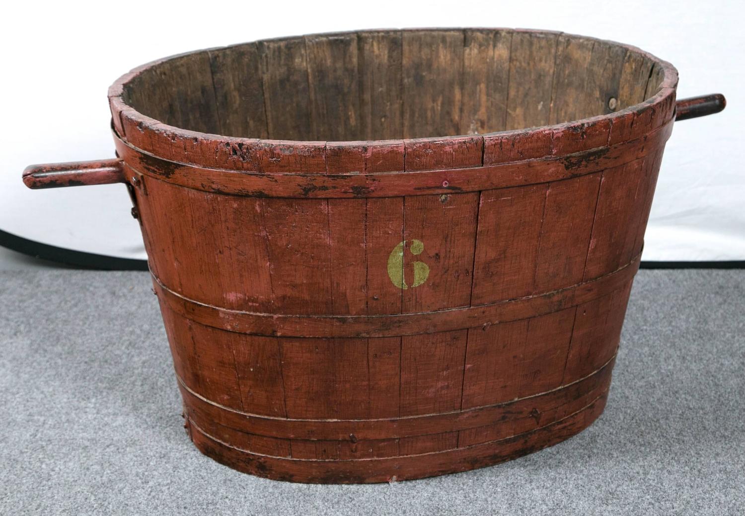 French Grape Harvesting Bucket, circa 1900 For Sale at 1stdibs