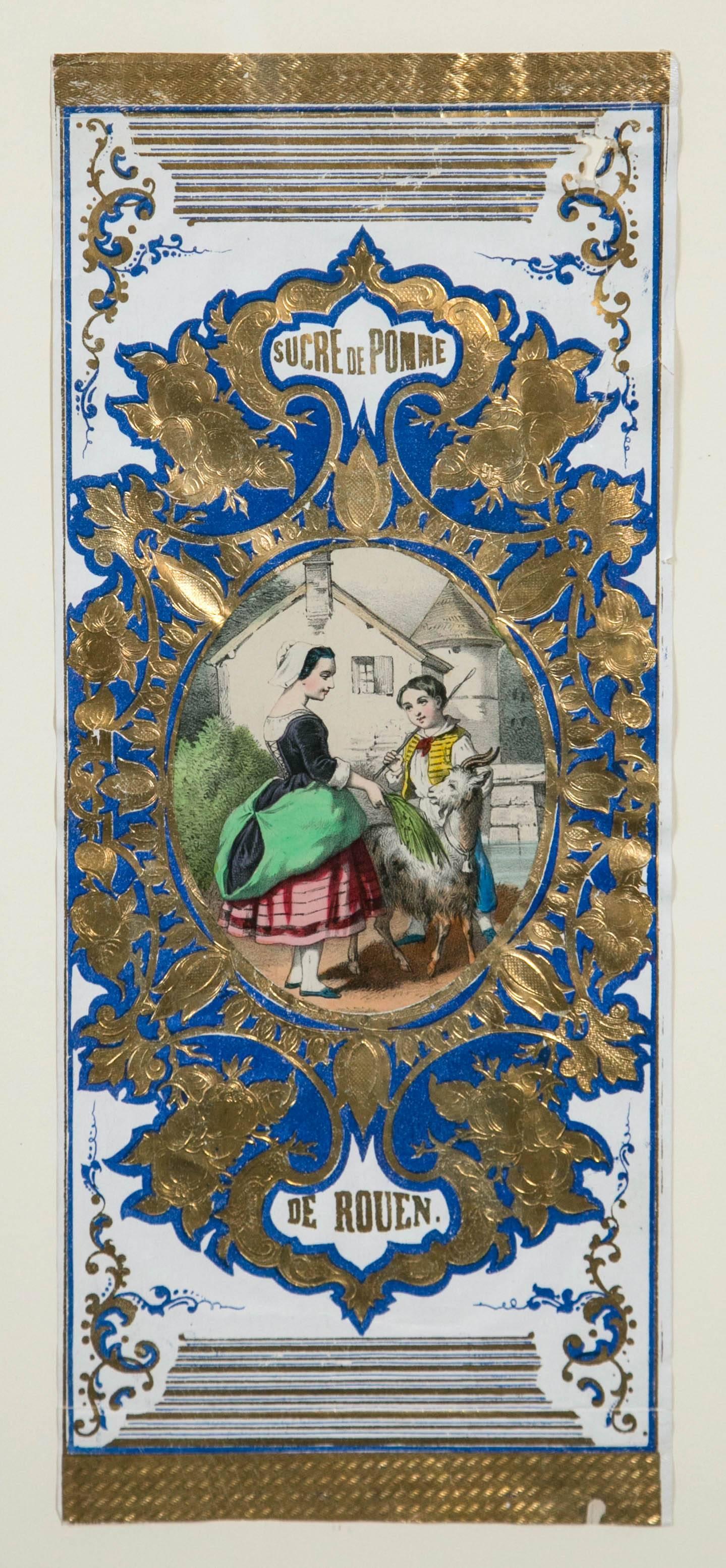 Affiches publicitaires ou d'exposition anciennes « Sucre de Pomme », France, environ 1880 Bon état - En vente à Chappaqua, NY