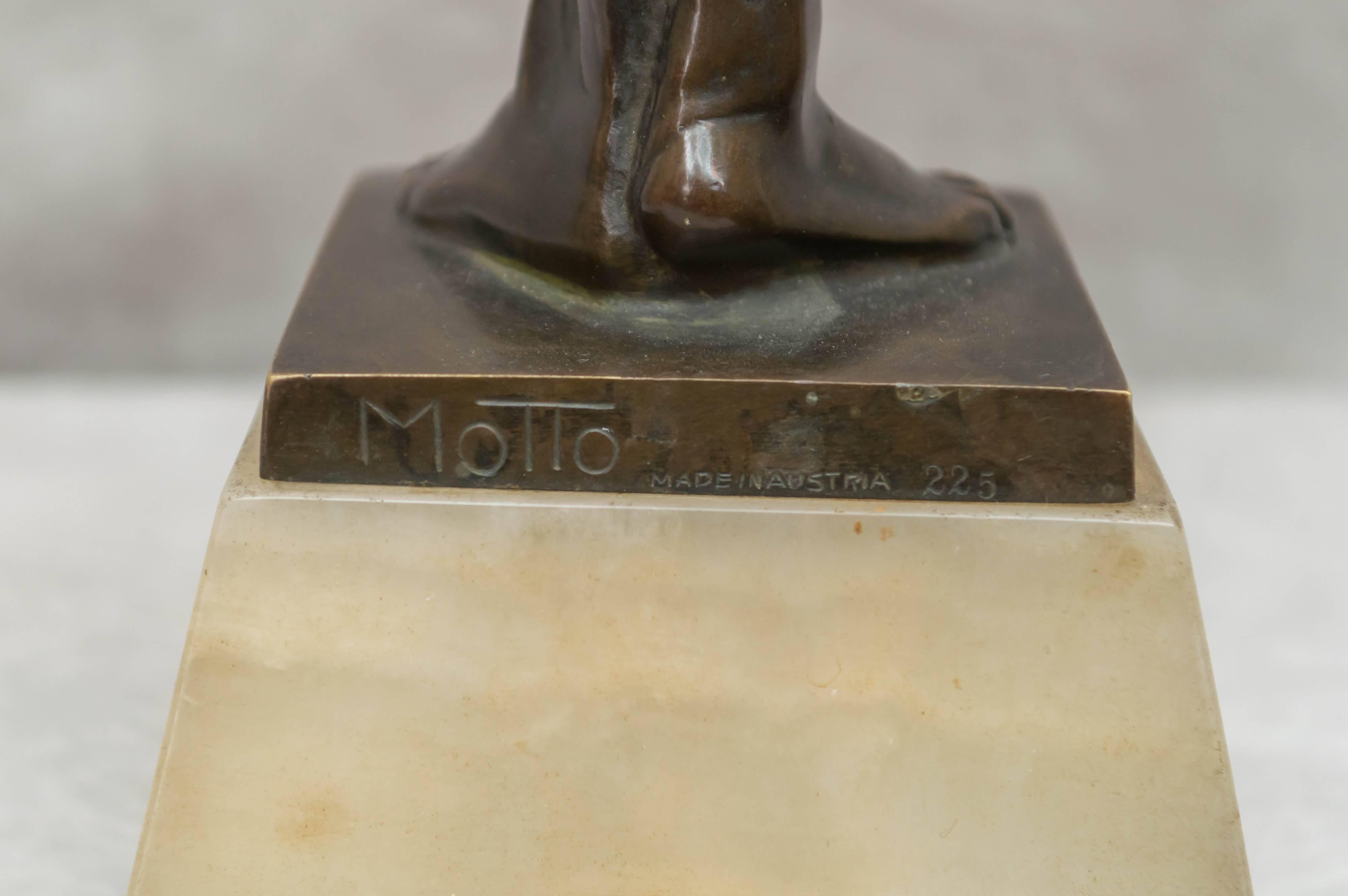 Art Deco / Moderne Bronze Figure of a Nude, American, Signed Joseph Motto 2
