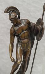 Bronze Figure of a Roman Warrior, Artist Signed