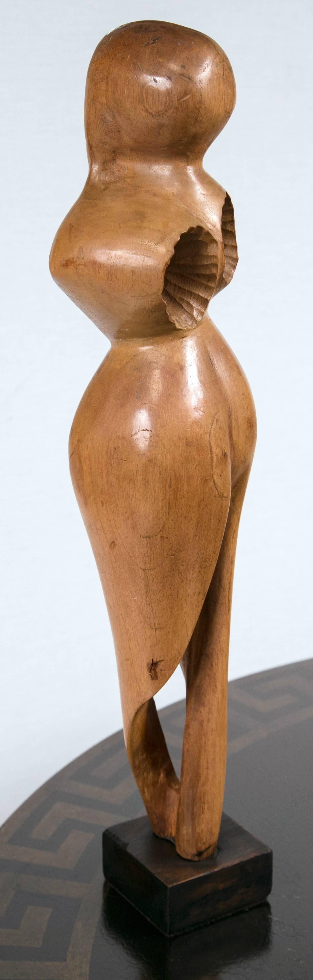 Mid-Century Modern Mid-Century Wood Sculpture