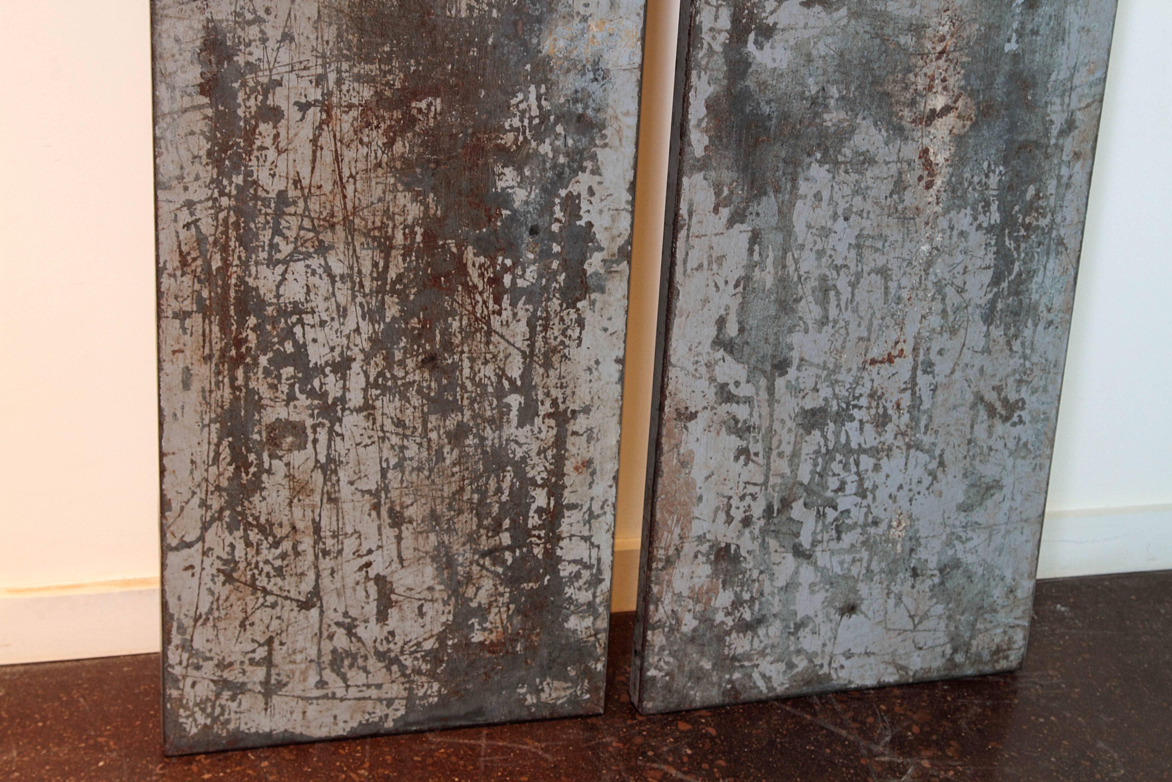 Vintage Architectural Metal Wall Decor Panels In Good Condition In Dallas, TX