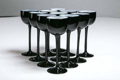 Set of Carlo Moretti Cased Glass Stemware