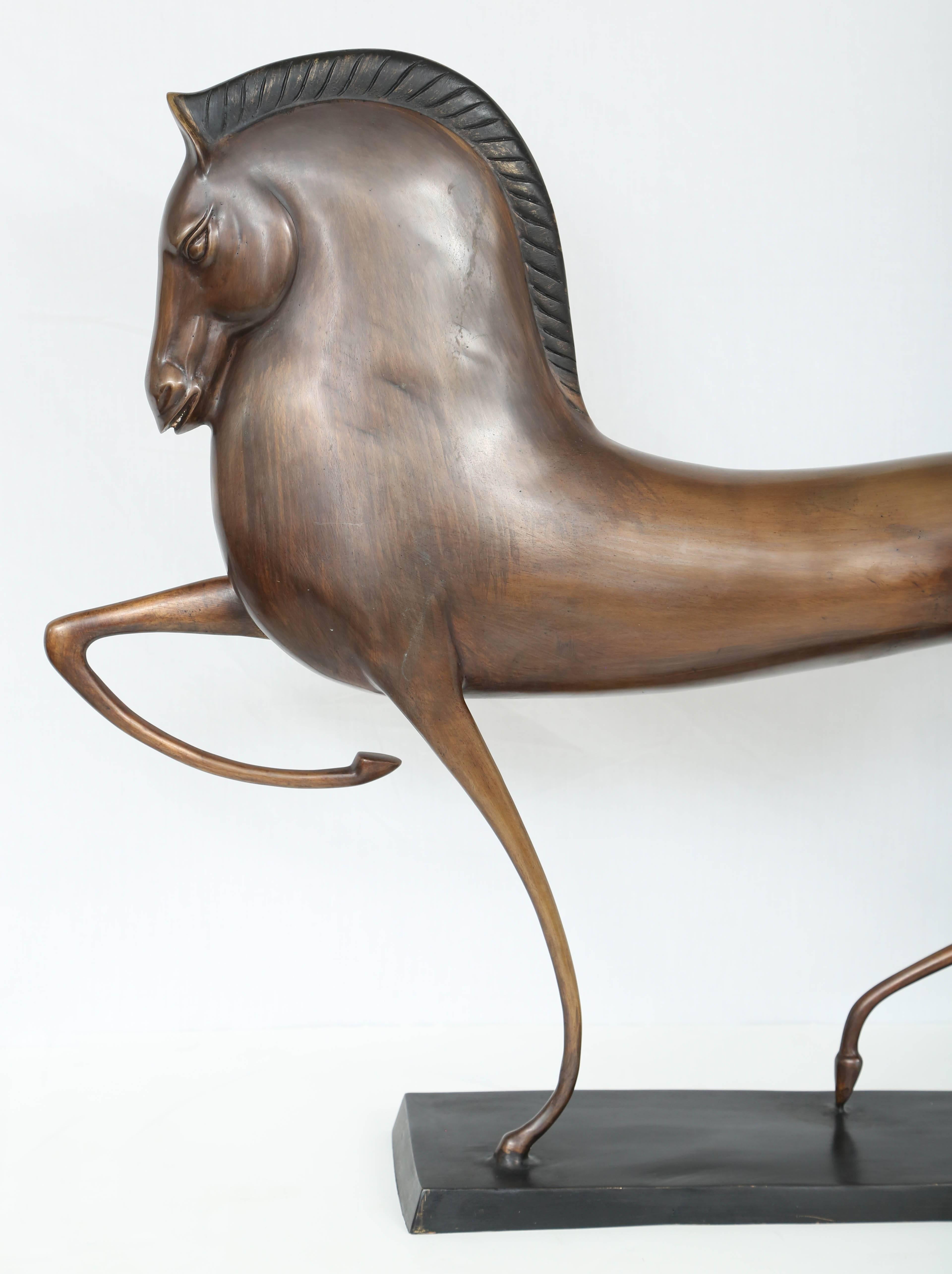 20th Century Bronze Horse Sculpture in the Style of Boris Lovet-Lorski