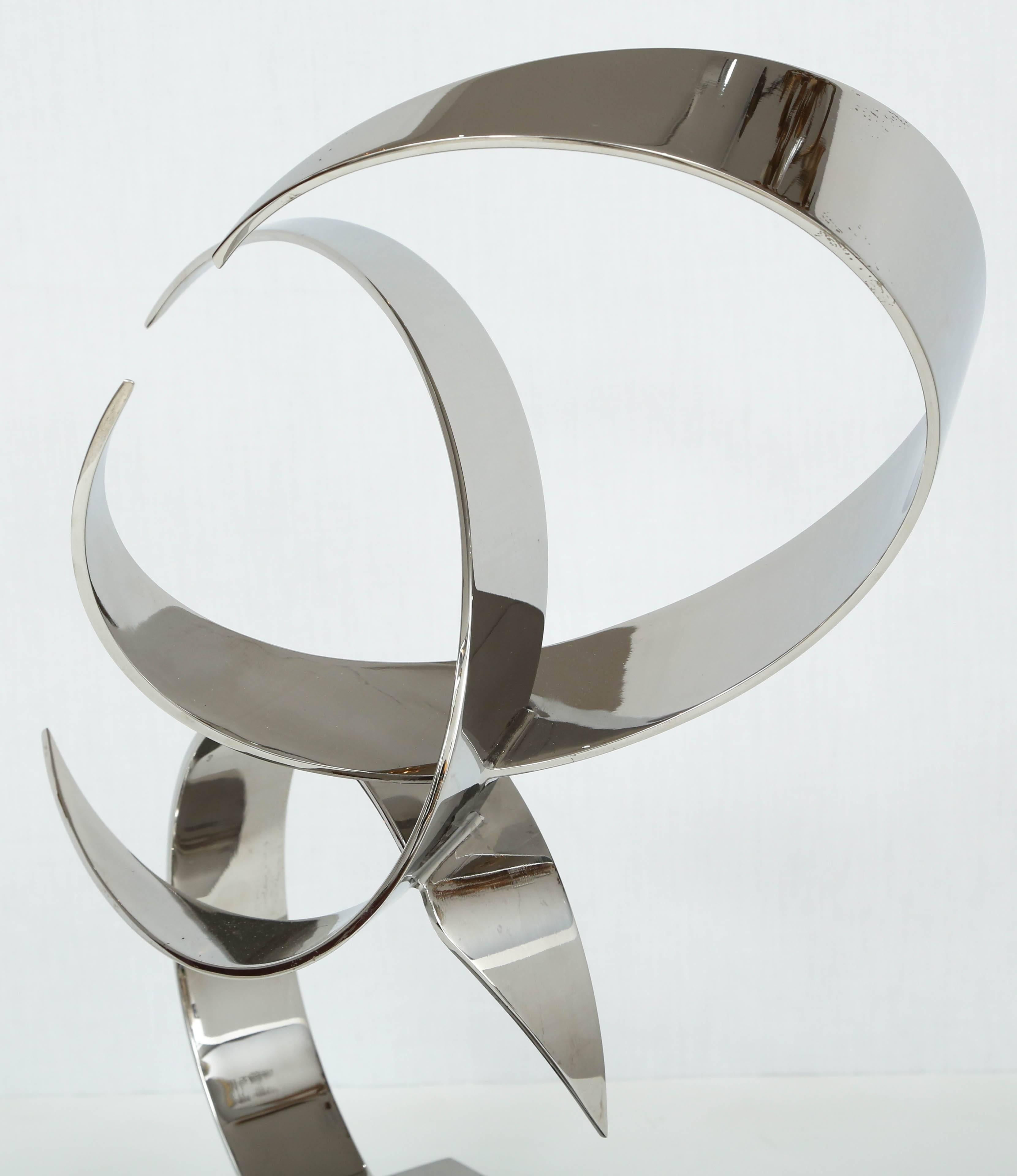 Aluminum Sculpture, Three Interlocking 