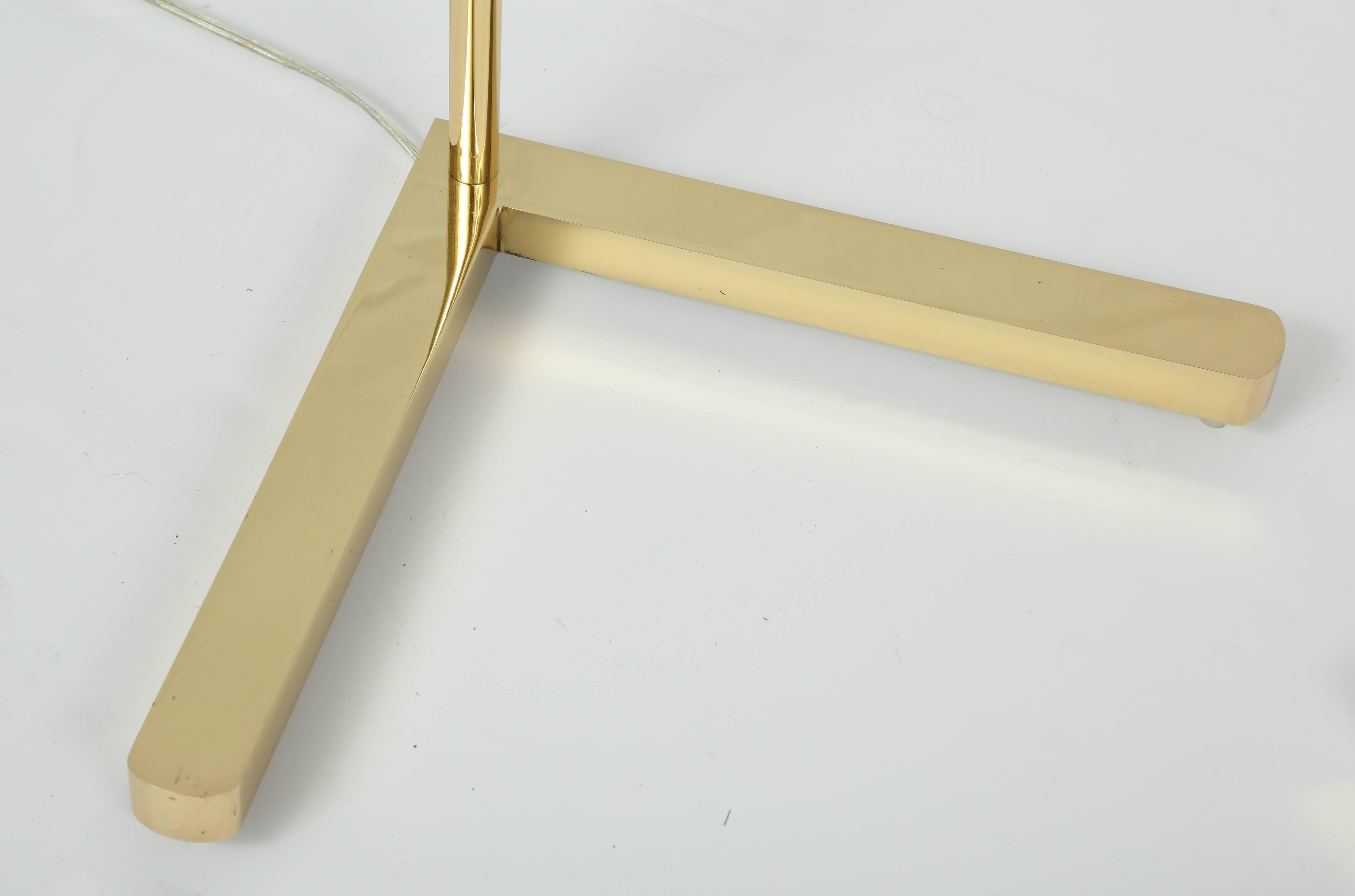 Modern  Casella Lighting Adjustable Floor Lamp in Polished Brass