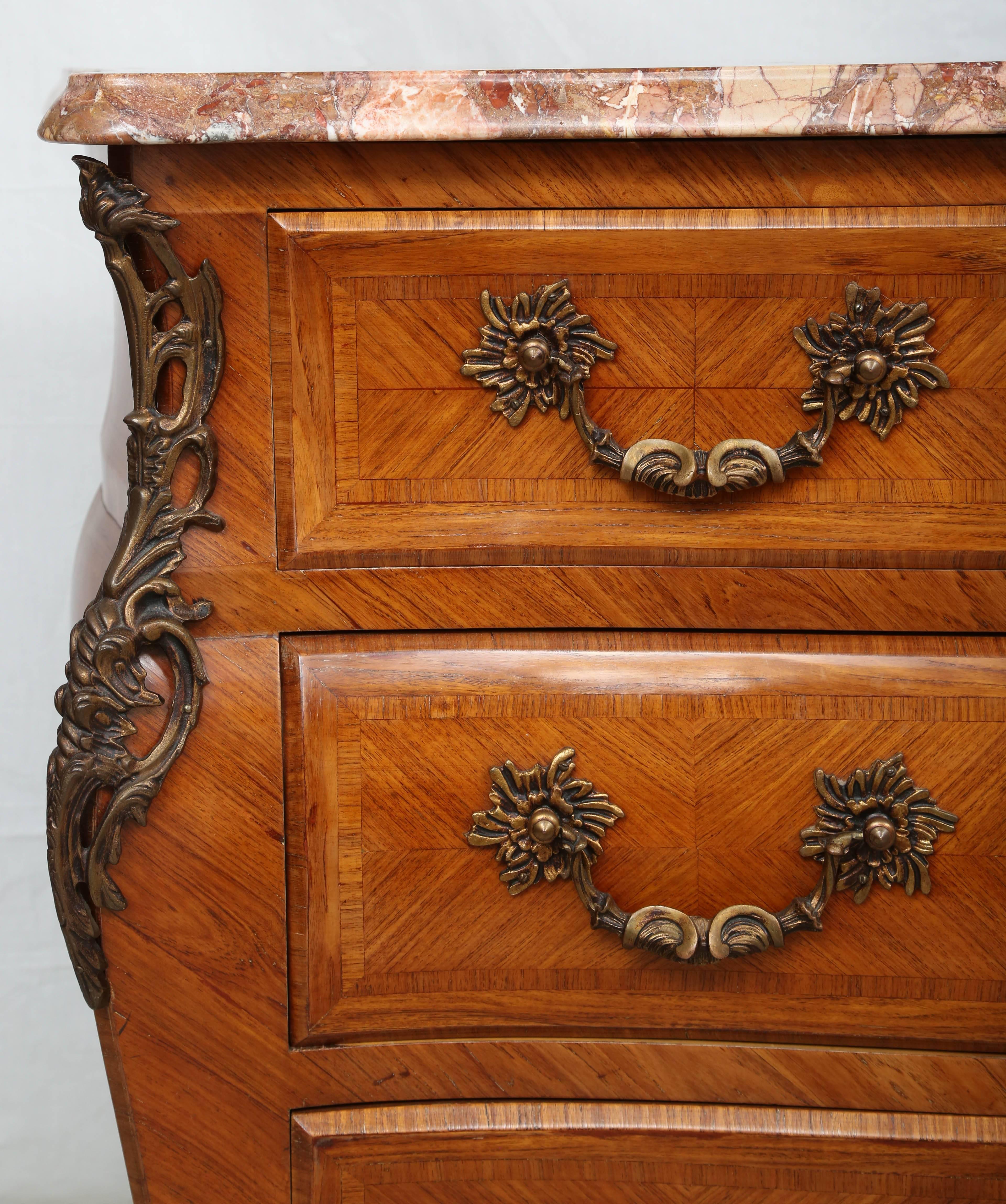 20th Century Louis XV Style Six-Drawer Commode/Chest of Drawers, France, 1940s