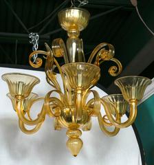 Amber Murano Chandelier
