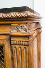 Fantastic Adam's Style Marble-Top Wine Cabinet and Buffet