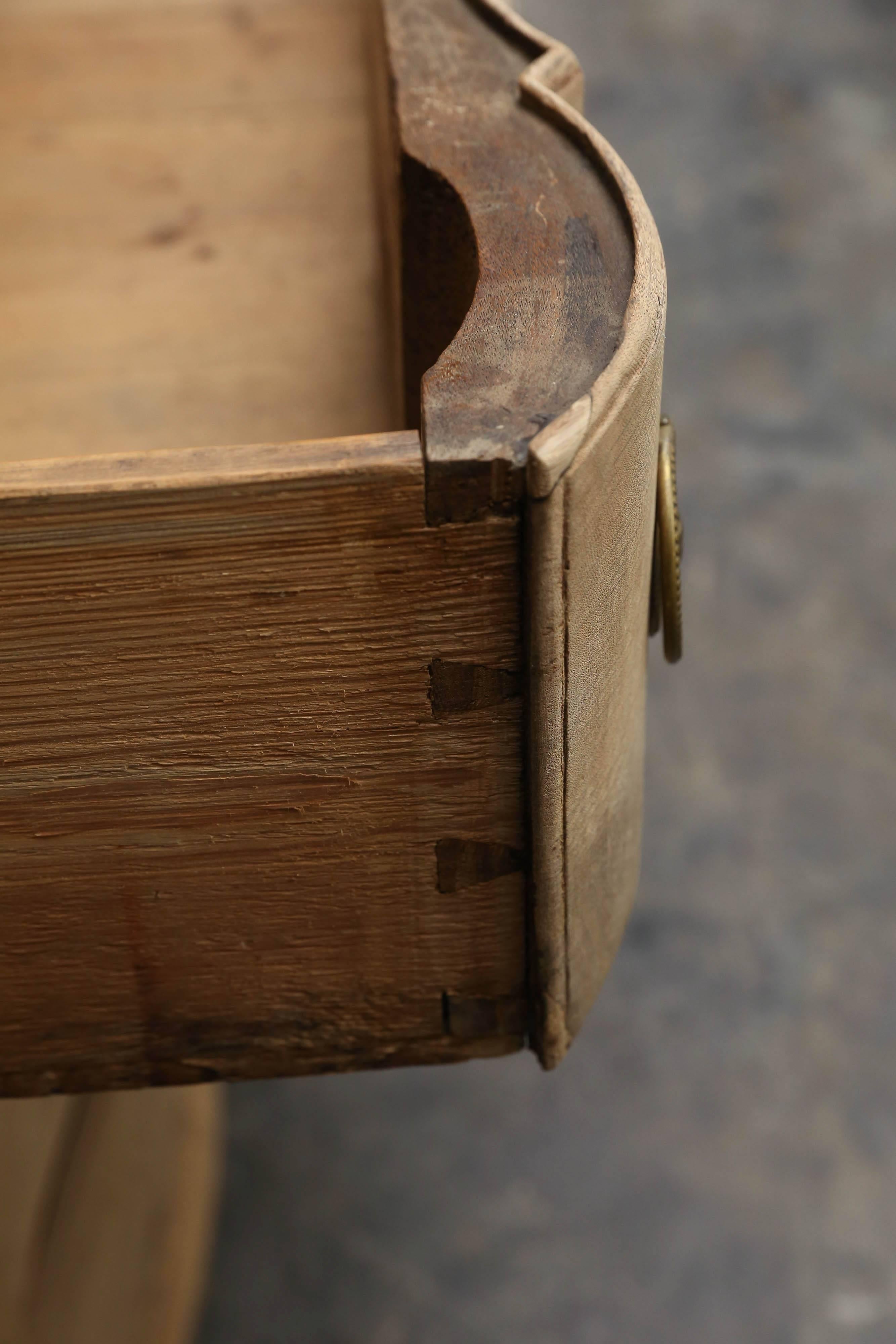 Hand-Carved 19th Century Dutch Pine Chest on Chest