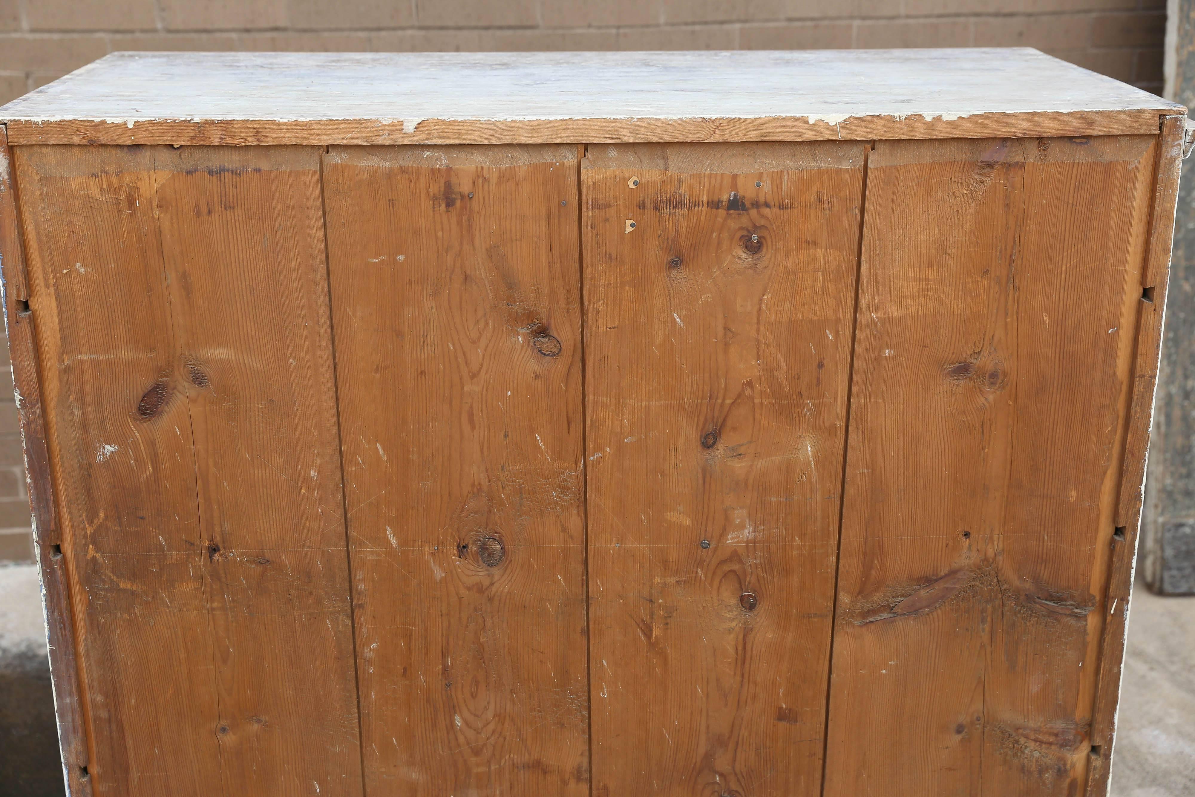 Gustavian Swedish 19th Century Buffet Scraped to Original Pale Blue Paint 1