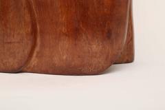 Latin American Juan Bustillos Abstract Modern Wood Sculpture Henry Moore Style