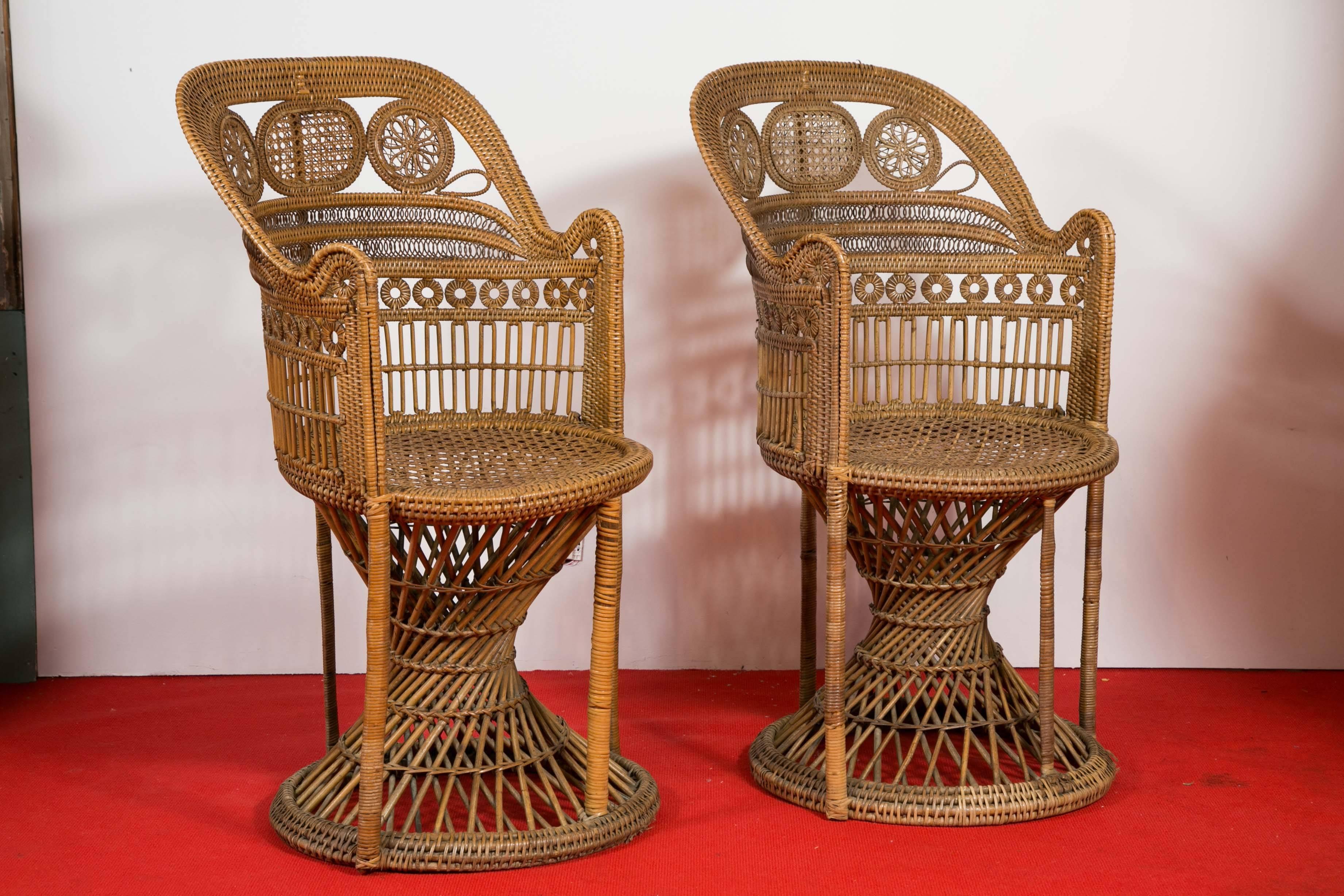 Manufacture of Perret & Vibert, Pair of Rattan Chairs, circa 1890 3