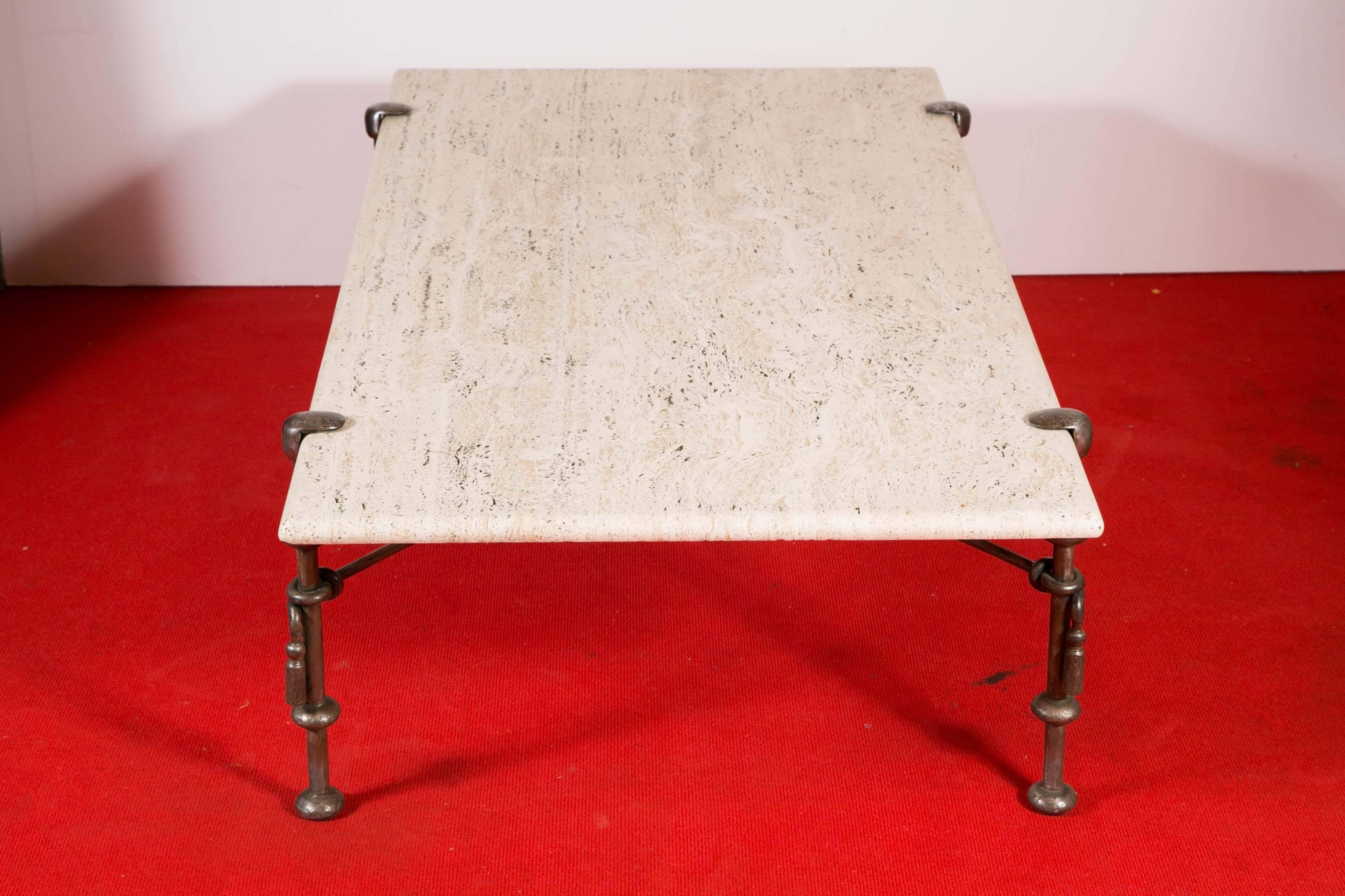 20th Century Travertine Coffee Table, circa 1950
