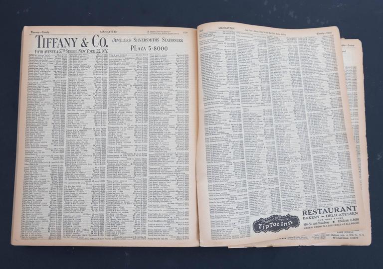 1946 Manhattan Telephone Directory at 1stDibs manhattan phone book 1960