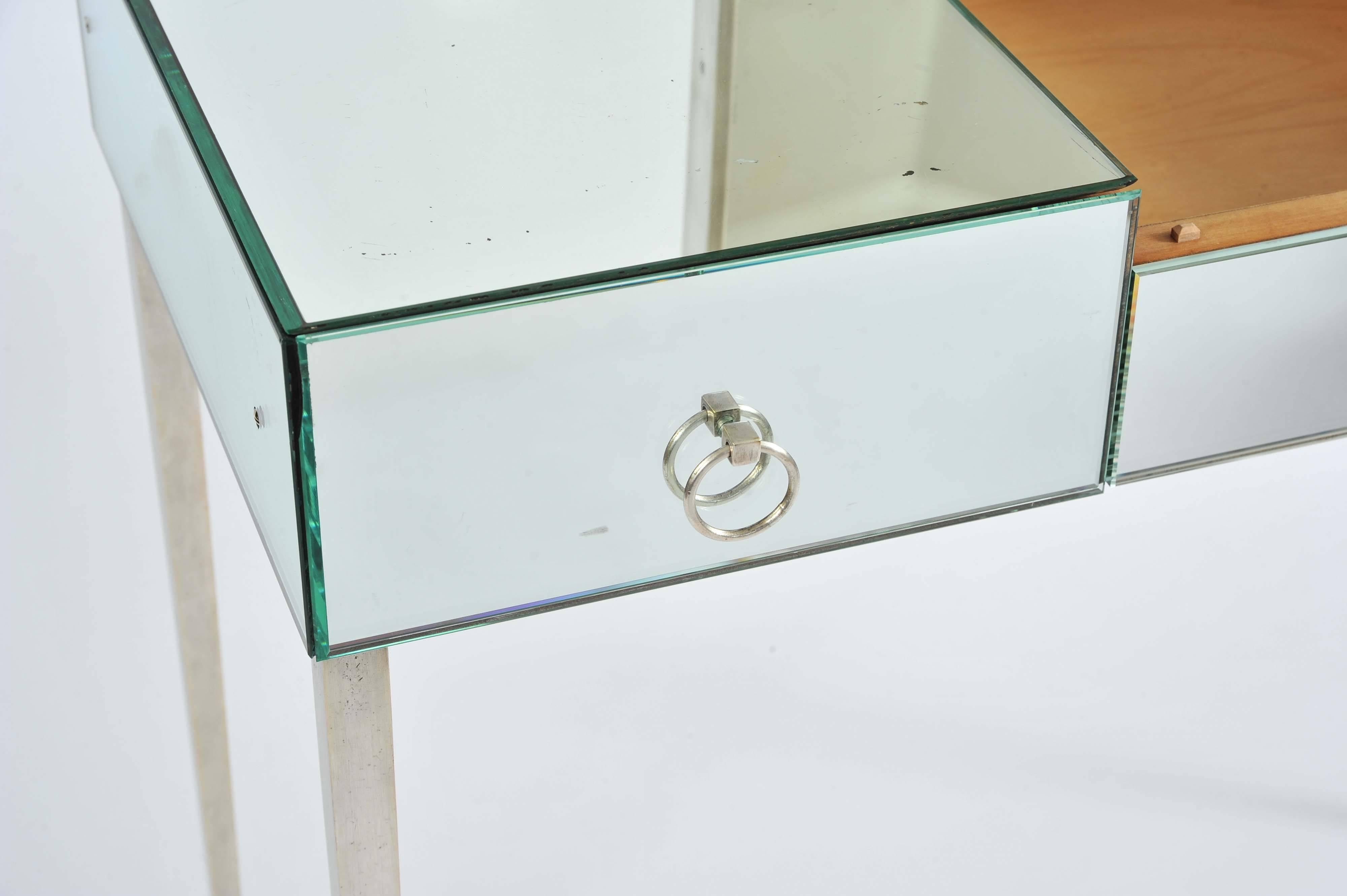 Silvered Mirrored Dressing-Table by Comte, 1936