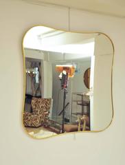 Brass framed Italian Mirror