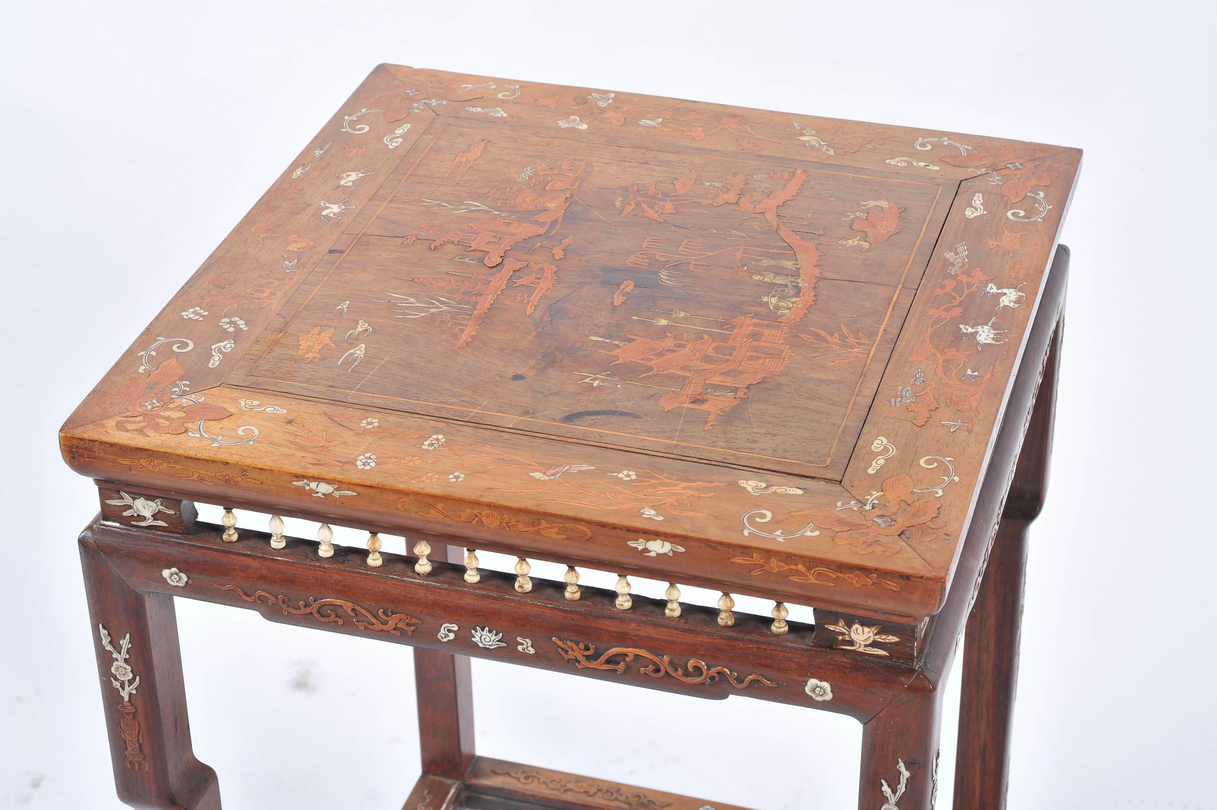 19th Century Chinese Inlaid Table 1