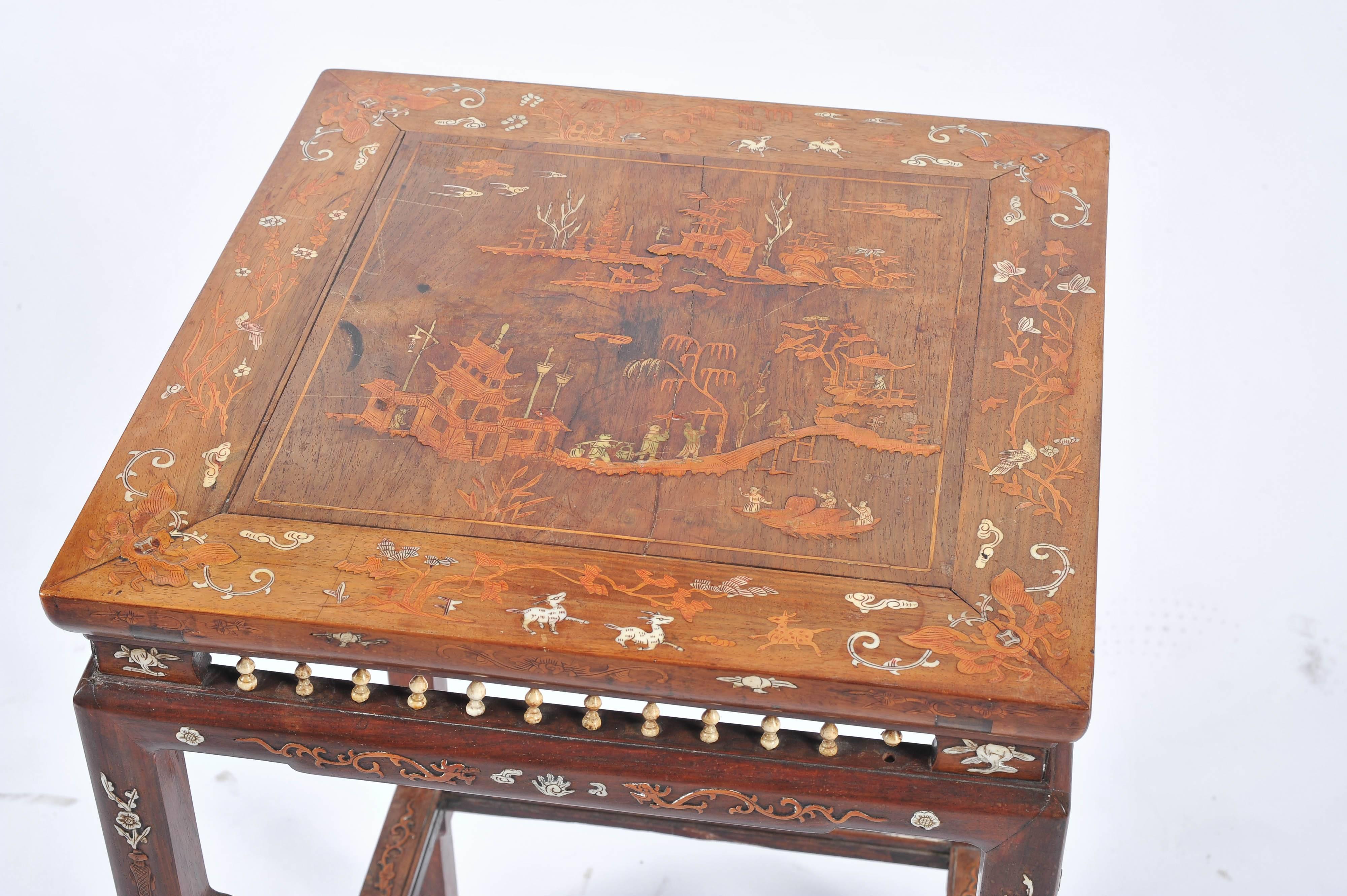 19th Century Chinese Inlaid Table 2