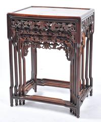 19th Century Chinese Hardwood Nest of Tables