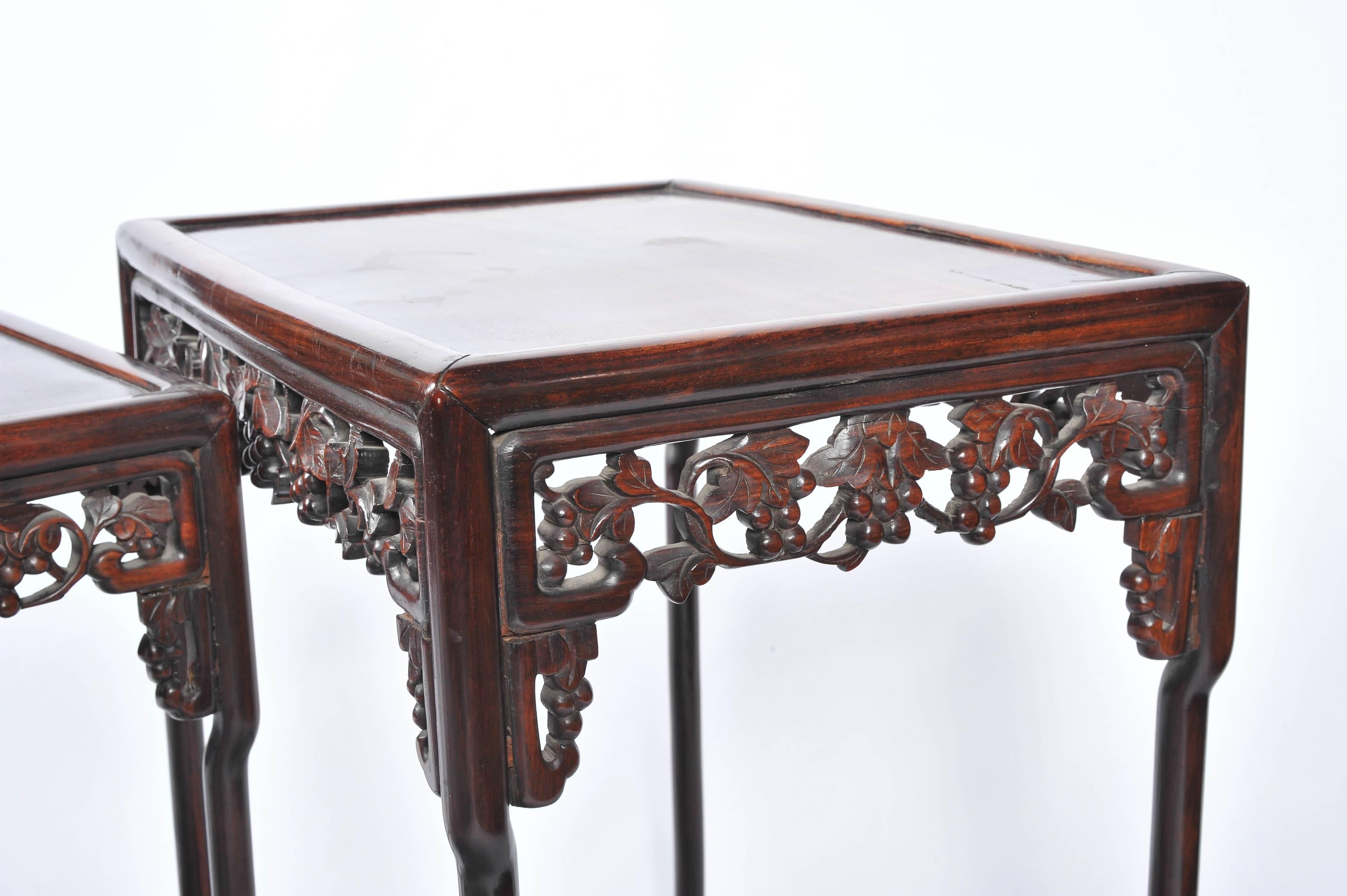 19th Century Chinese Hardwood Nest of Tables For Sale 3