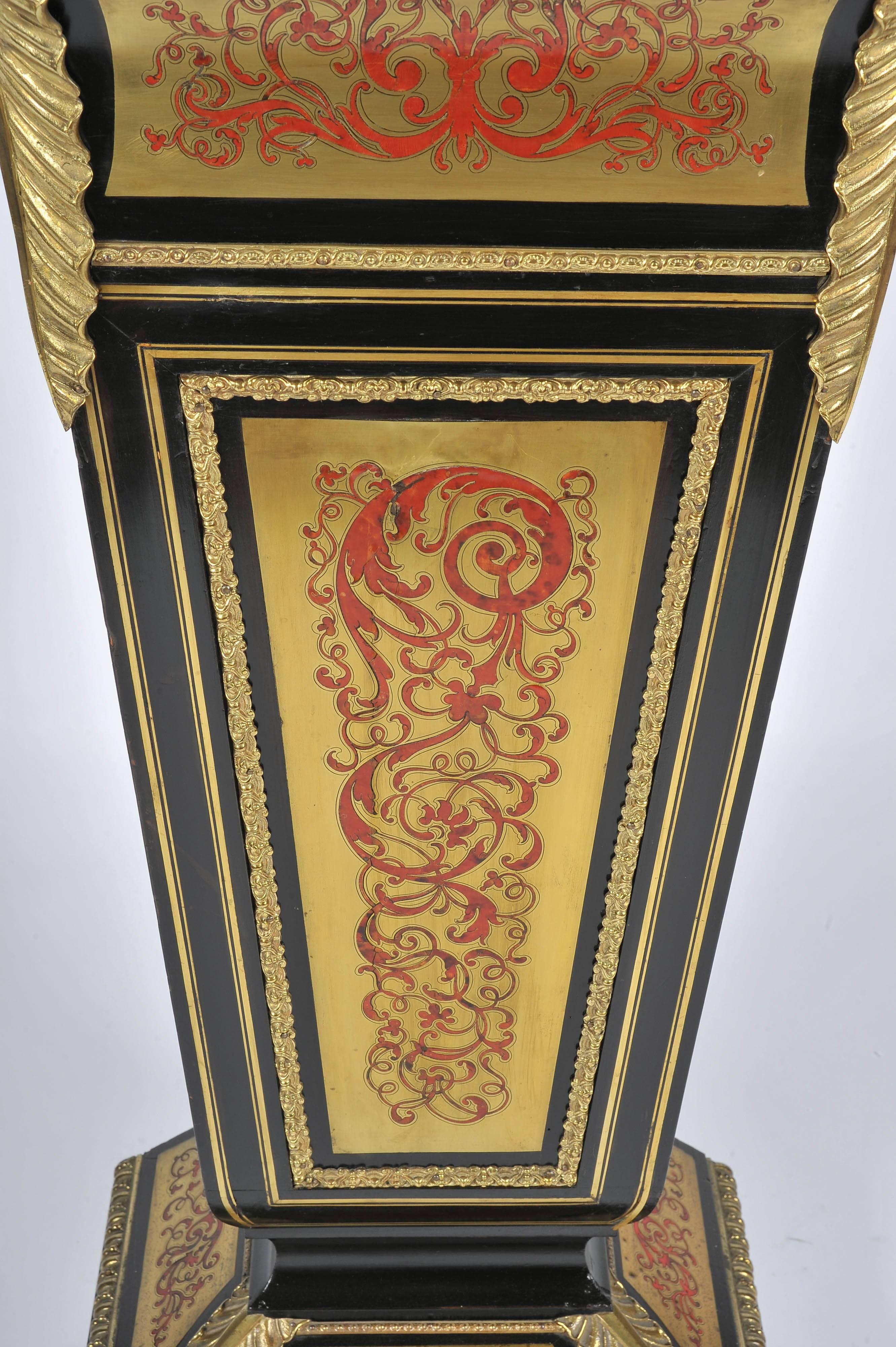 French Pair of 19th Century Boulle Pedestals For Sale