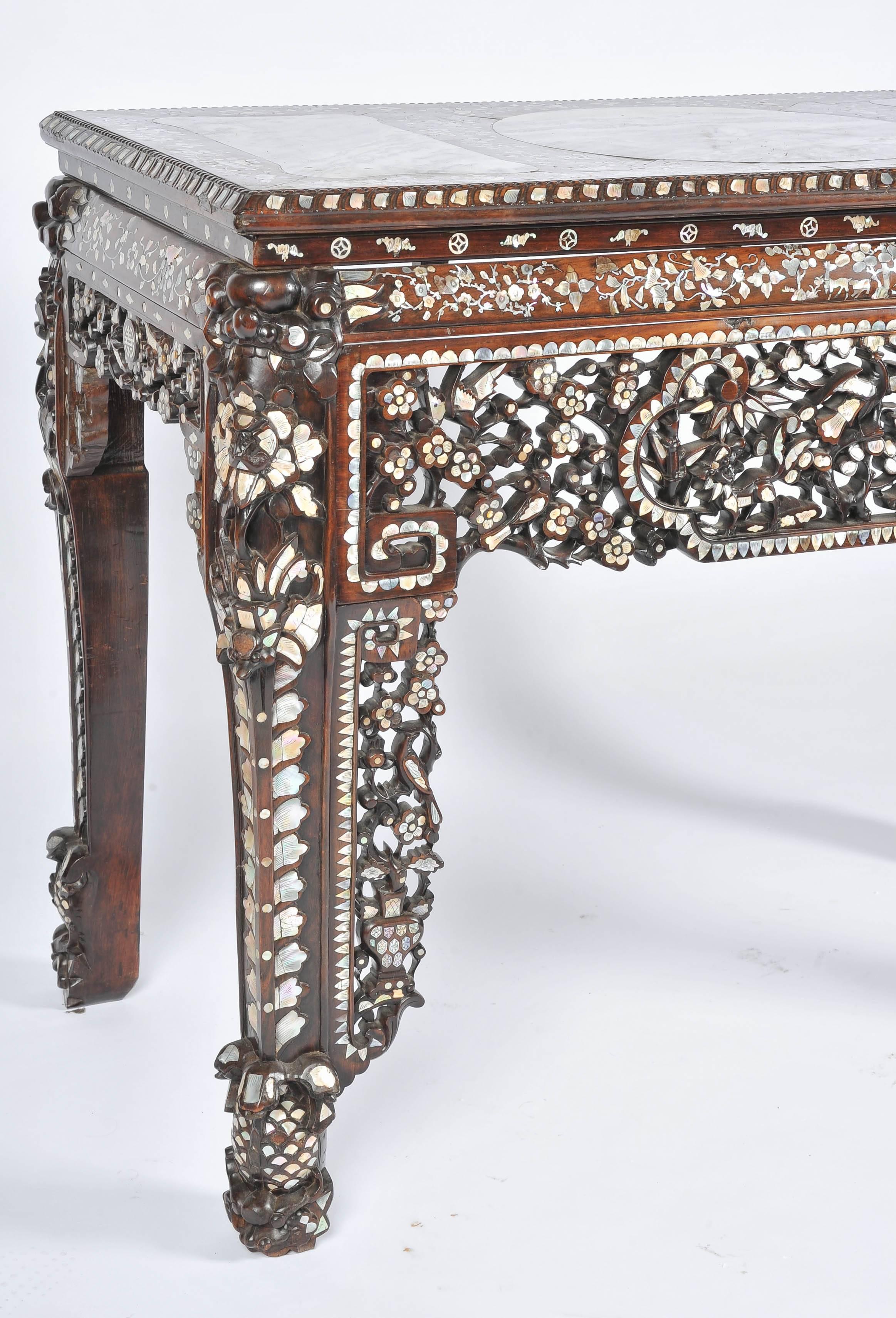 mother of pearl table