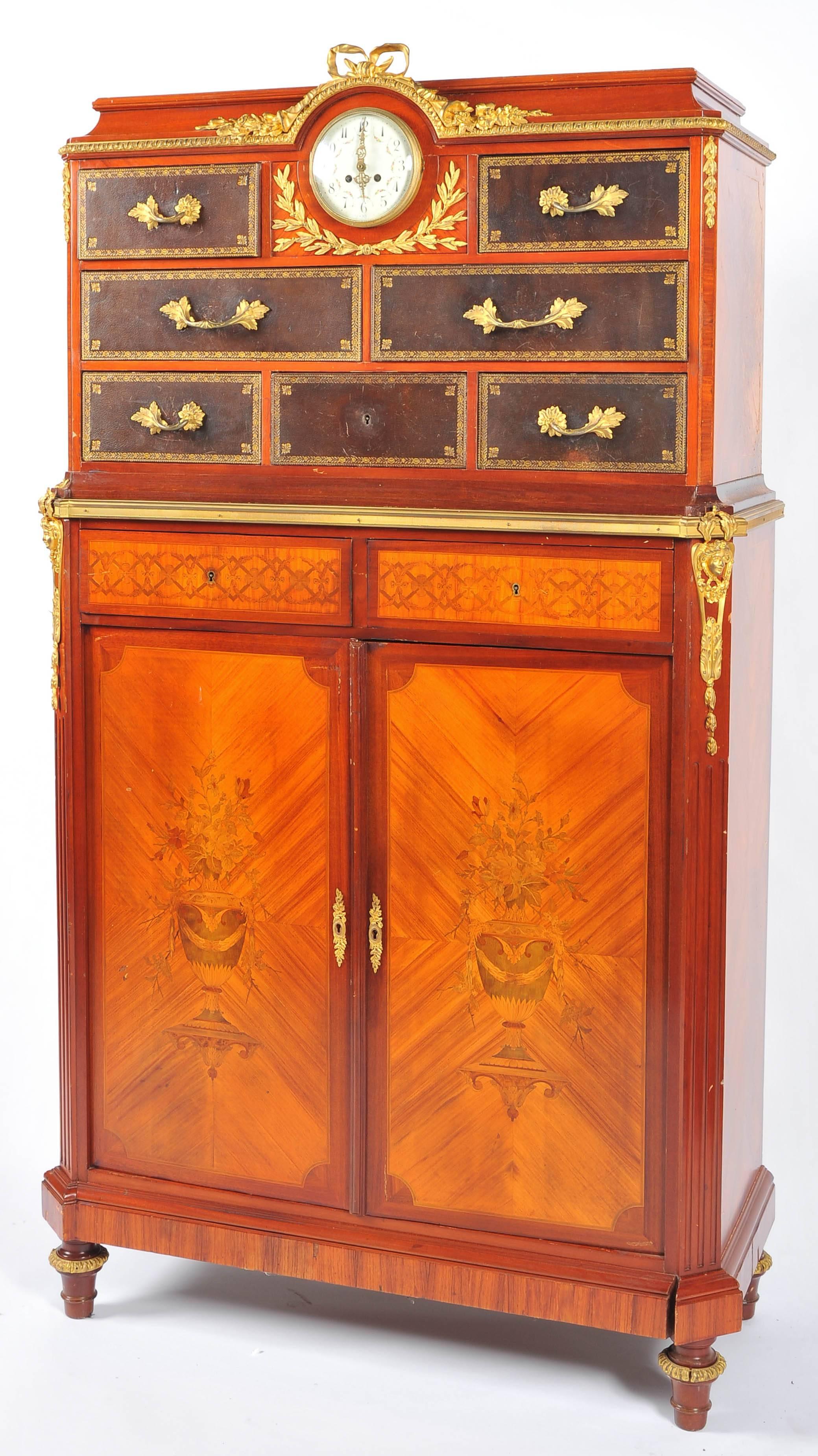 Louis XVI French Kingwood Side Cabinet For Sale