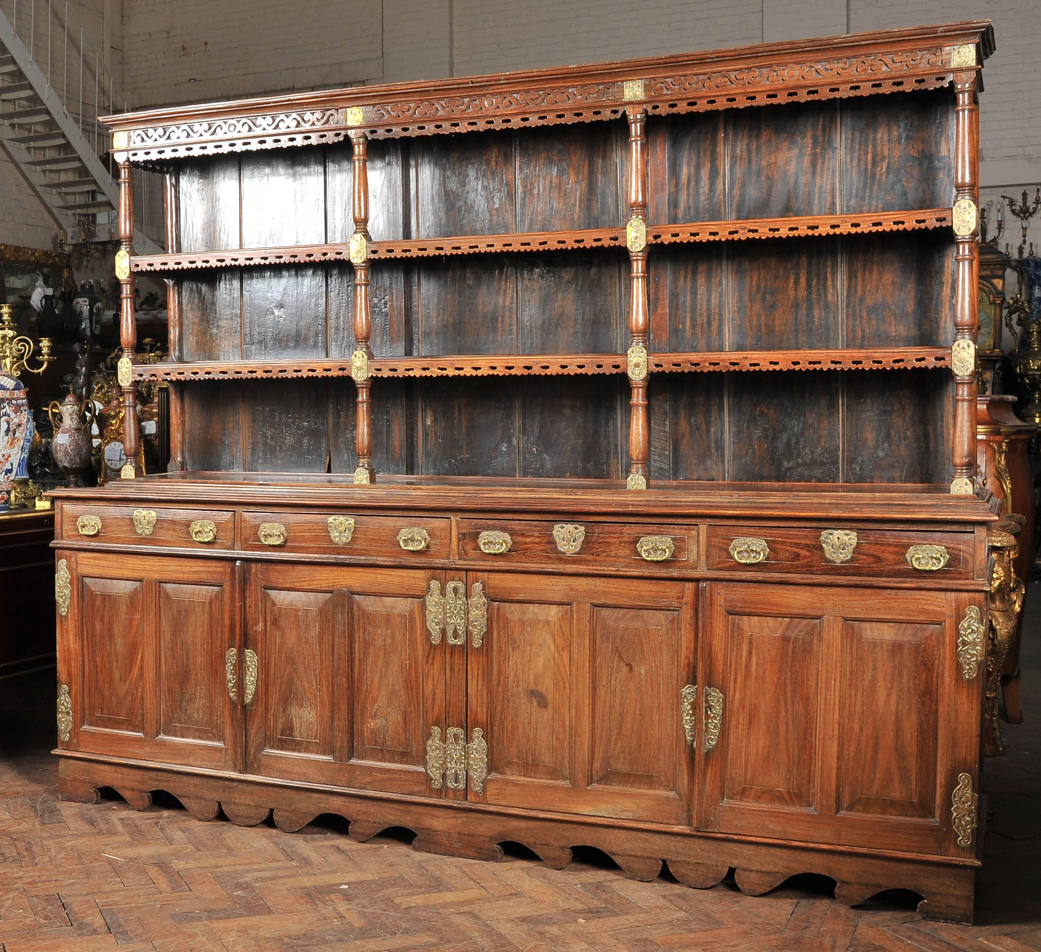 Sri Lankan 19th Century Ceylonese Padouk Wood Dresser For Sale