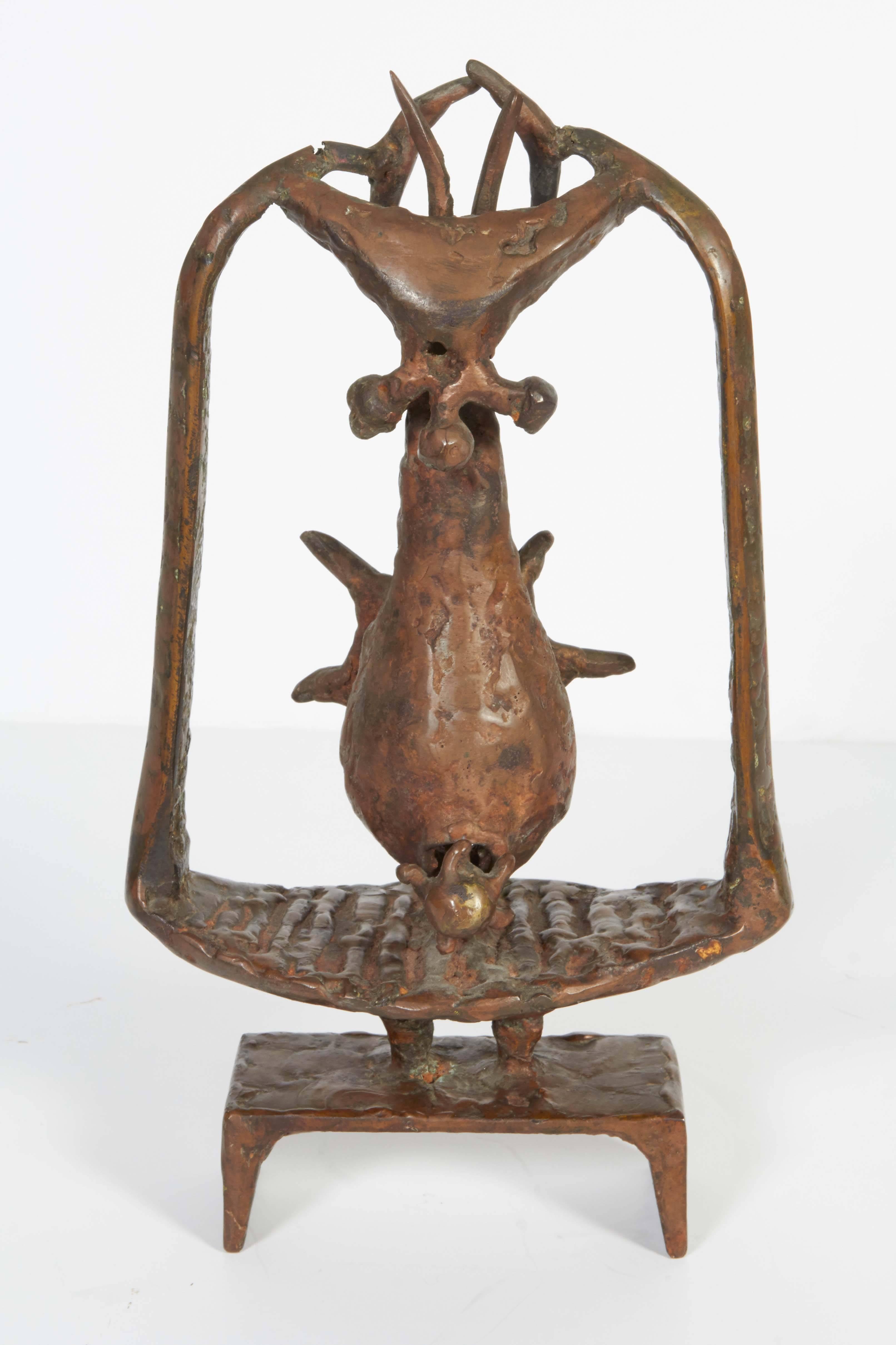 Lindsey Decker Untitled Bronze Sculpture, Signed In Good Condition In New York, NY