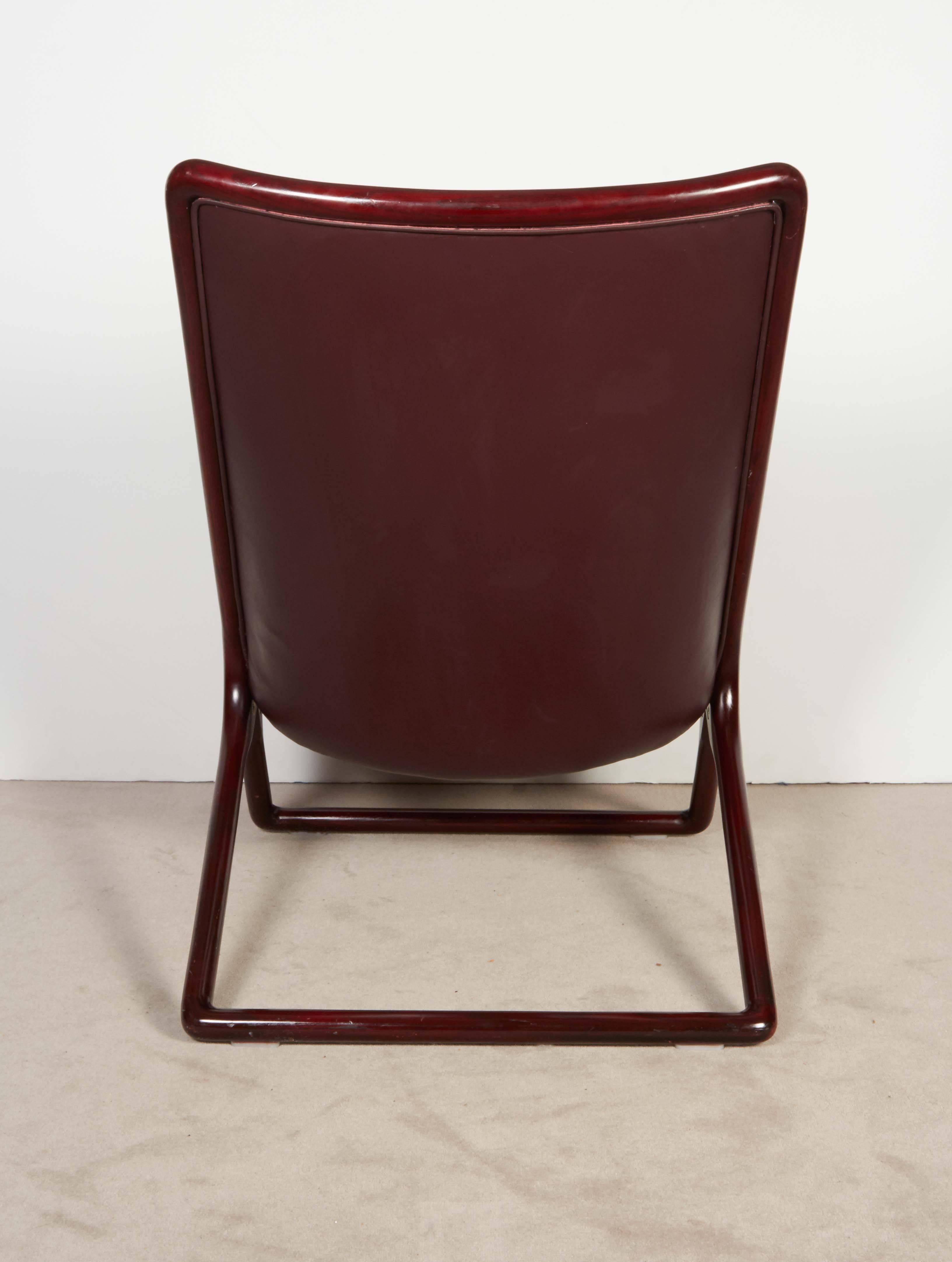 Pair of Ward Bennett 'Scissor Chairs' for Brickel In Good Condition In New York, NY
