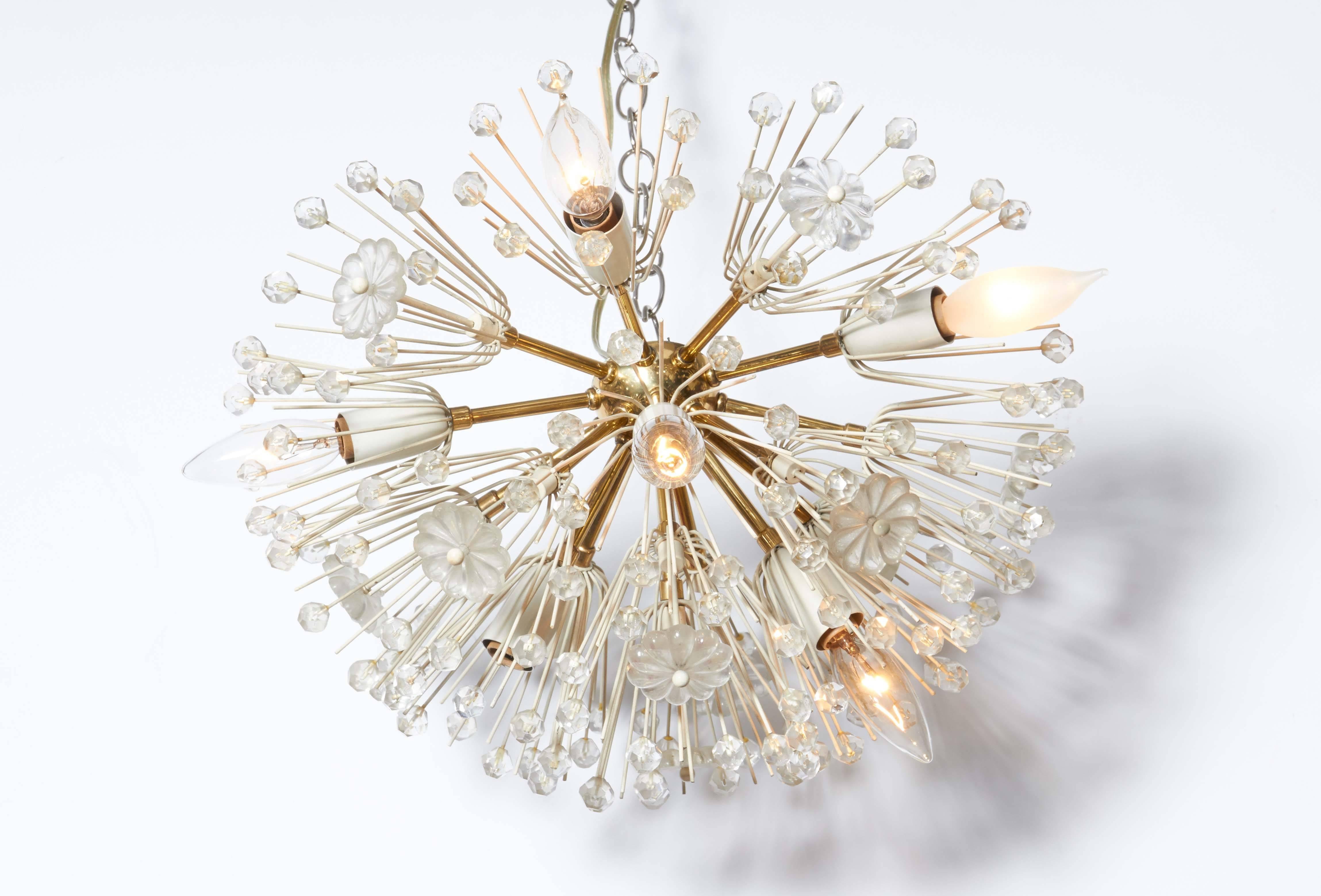 Austrian Emil Stejnar Flush Mount Sputnik Chandelier