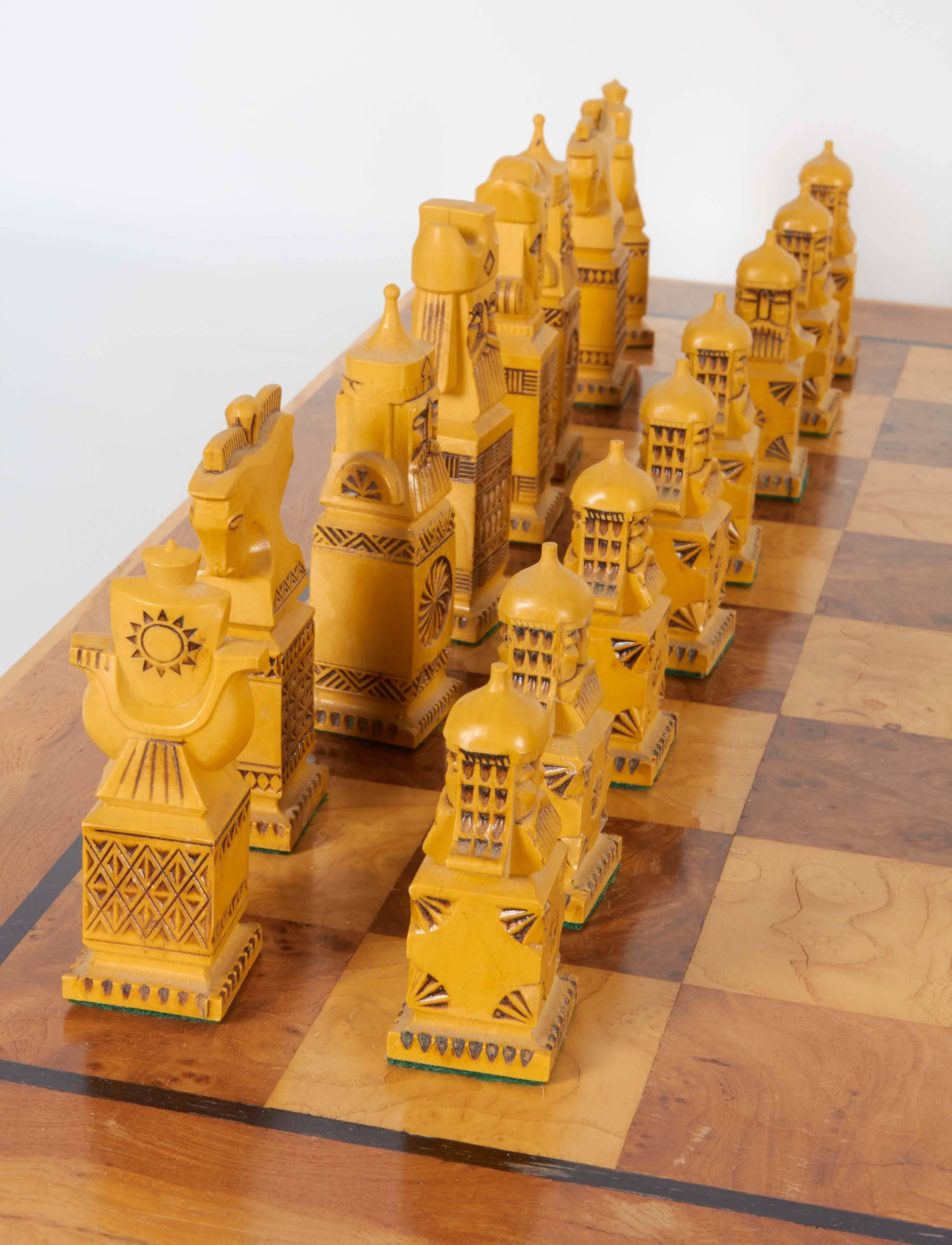 mid century chess set